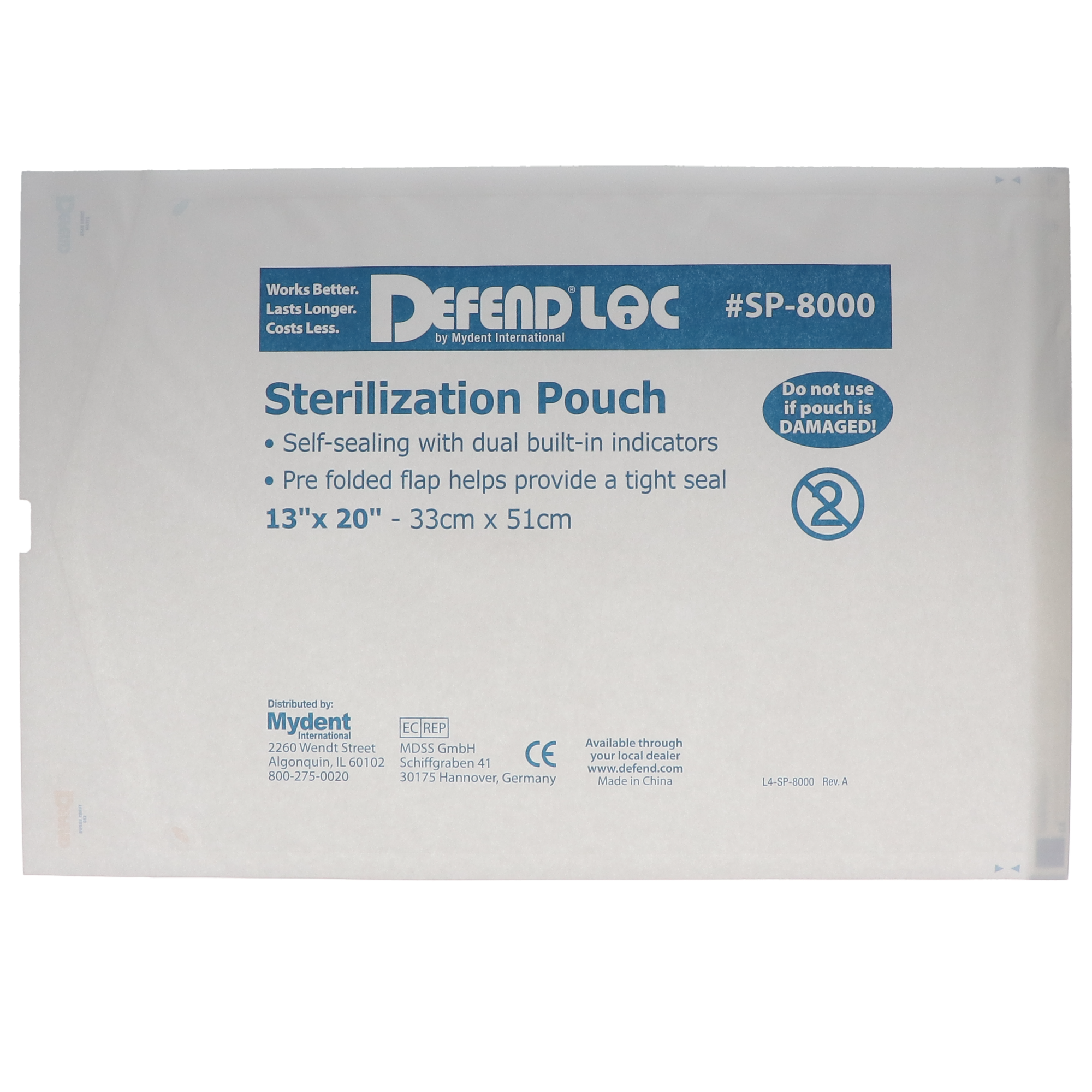 Defendloc Sterilization Pouches, 13