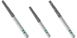 Two Striper Diamond Burs, FG, Wheel, 860, 3.5 mm, Fine, Red, 5/Pk, 2015553