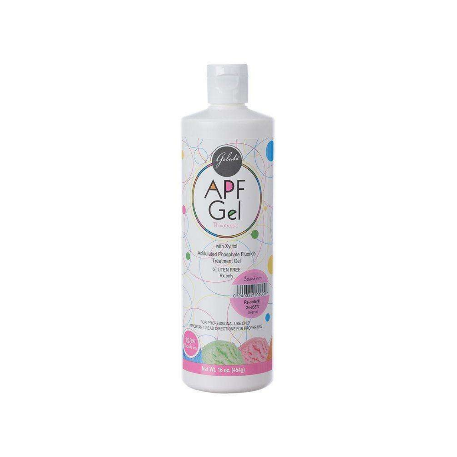 Gelato APF Gel, 16 oz. Bottle, Strawberry, 1/Pk