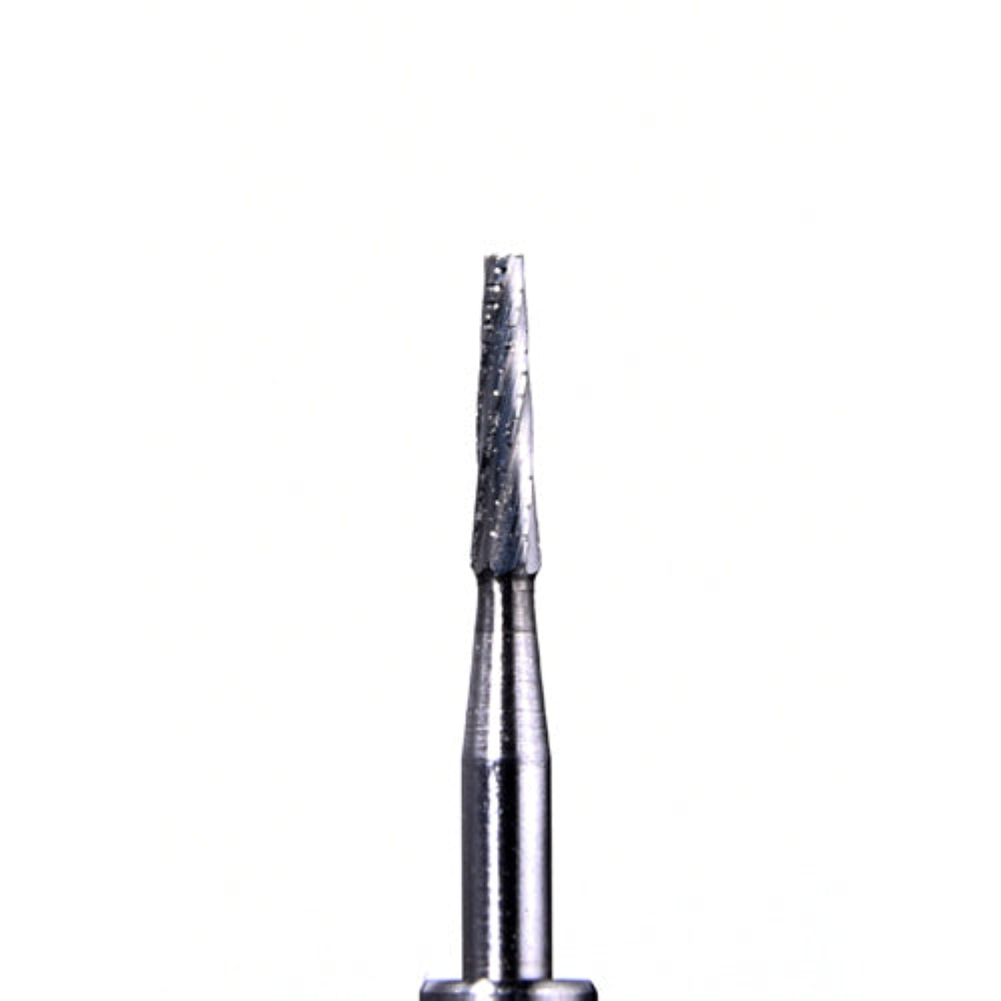 Defend Operative Carbide Burs, FG, Tapered Cross Cut Fissure, # 701L, 1.2 mm, 10/Pk, FG-701L