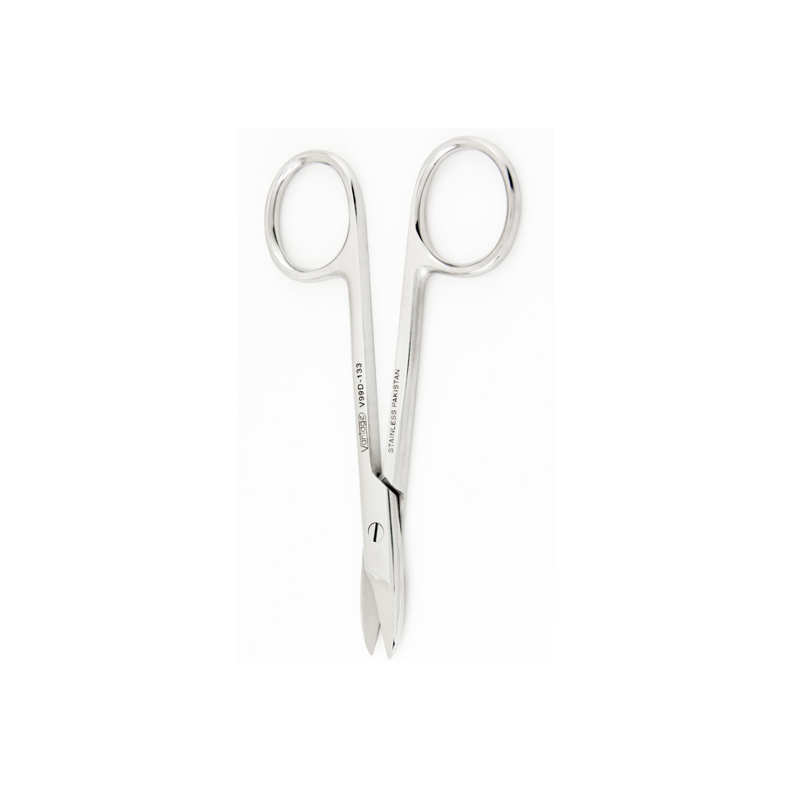 Collar and Crown Scissors, Vantage, Straight, 4-1/8