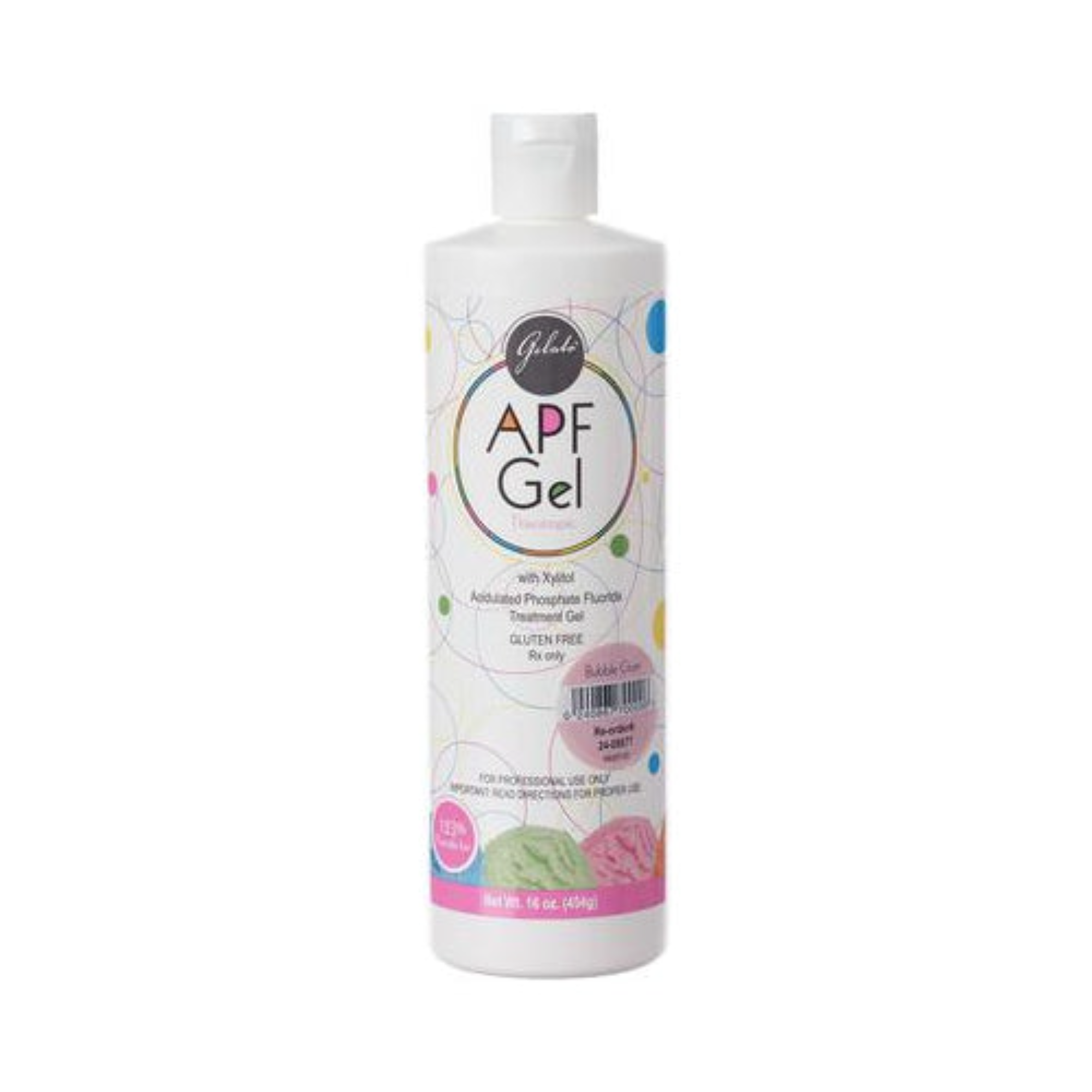 Gelato APF Fluoride-Treating Gel, 16 oz, Bubble Gum, 1/Pk