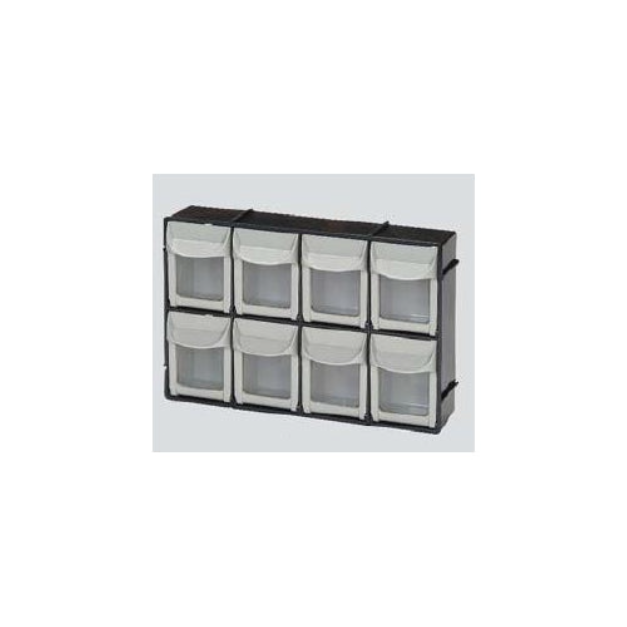 Plasdent - 6-Bin Unit, Black Frame, BIN06-11