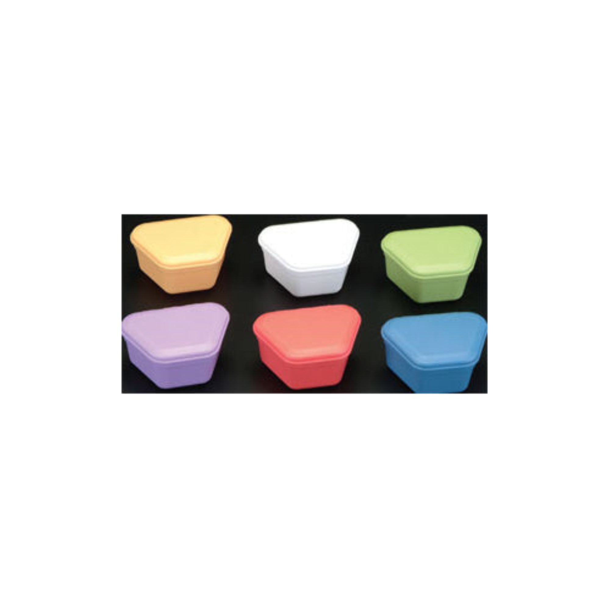 Plasdent - Pro Denture Box 12Pcs/Box Assorted Colors, 200PBH-PA
