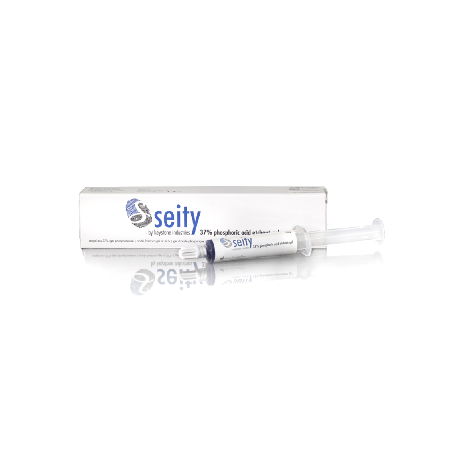 Seity Etchant Gel, 37% Phosphoric Acid, Syringe, 50 ml, Blue, 1/Pk, 07-00377