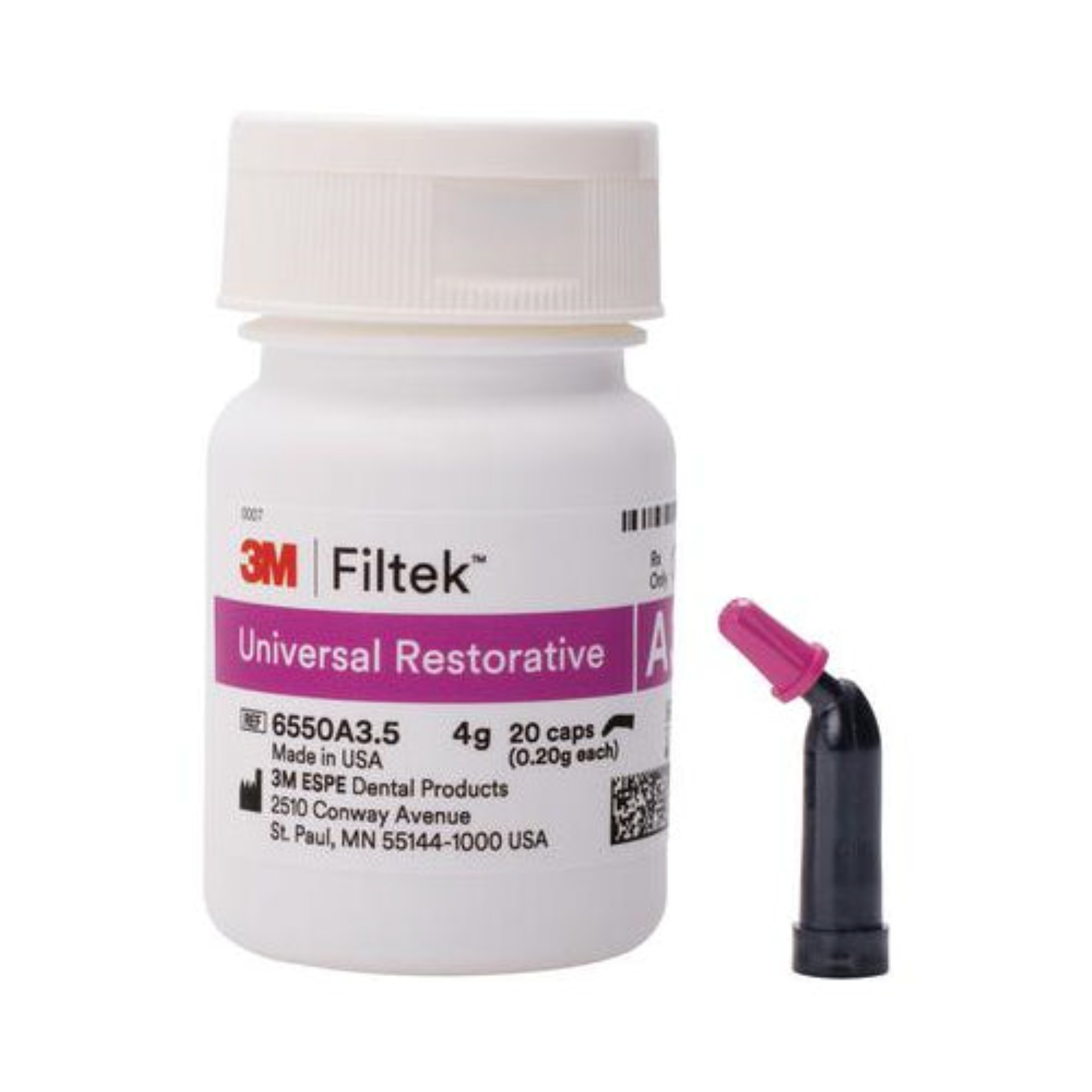 Filtek Universal, Capsule Refill, 0.2 g, A3.5, 20/Pk, 6550A3.5