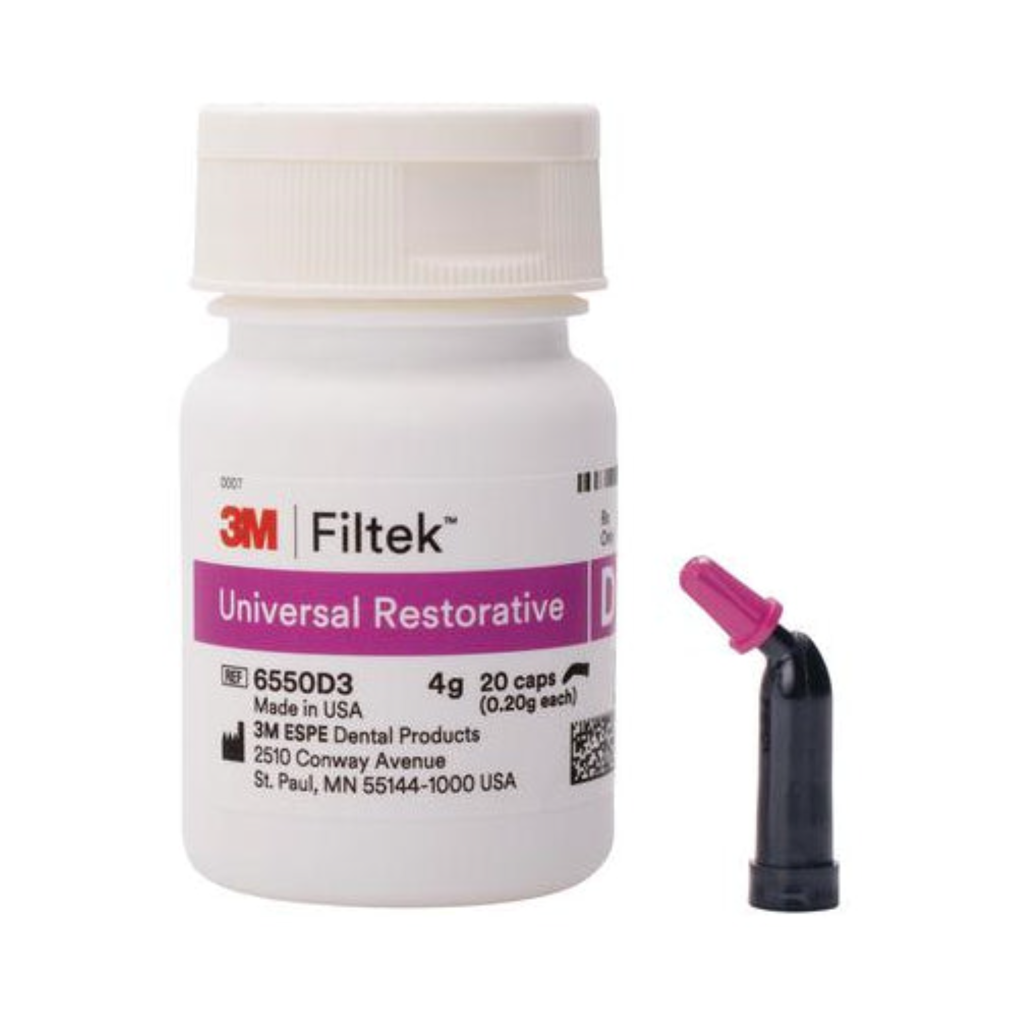 Filtek Universal, Capsule Refill, 0.2 g, D3, 20/Pk, 6550D3