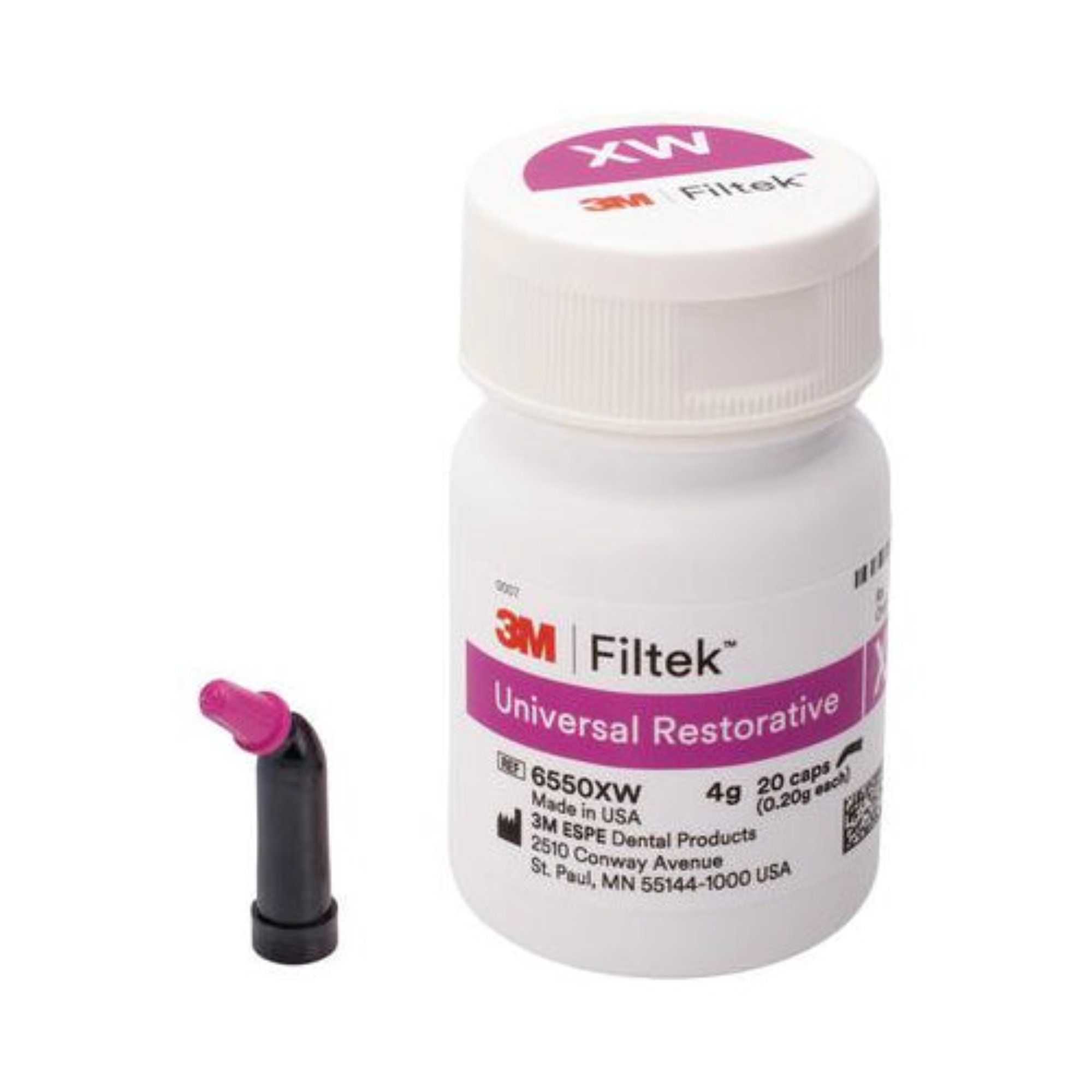 Filtek Universal, Capsule Refill, 0.2 g, Extra White, 20/Pk, 6550XW