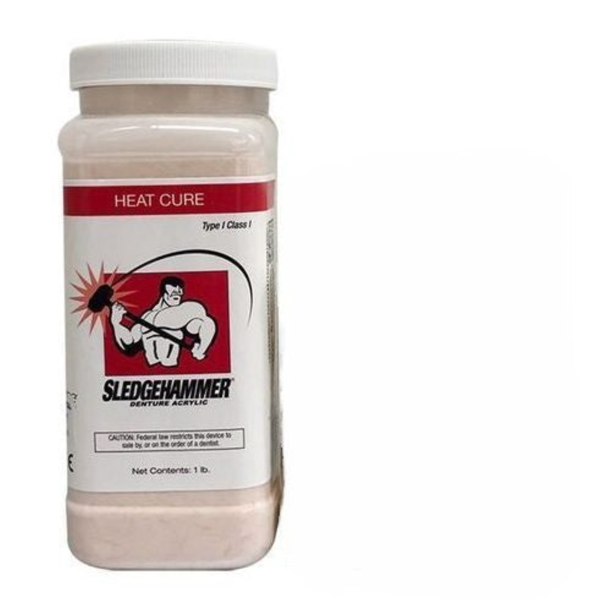 Keystone - Sledgehammer Self-Cure Denture Acrylic Powder, Original, 1 Pound Powder Only