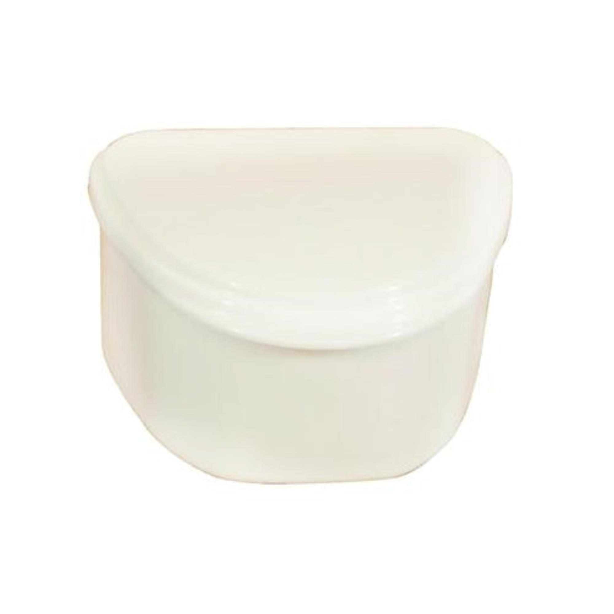 Plasdent - Denture Box - White 12/Bx. Plastic with Hinged Lid, 4