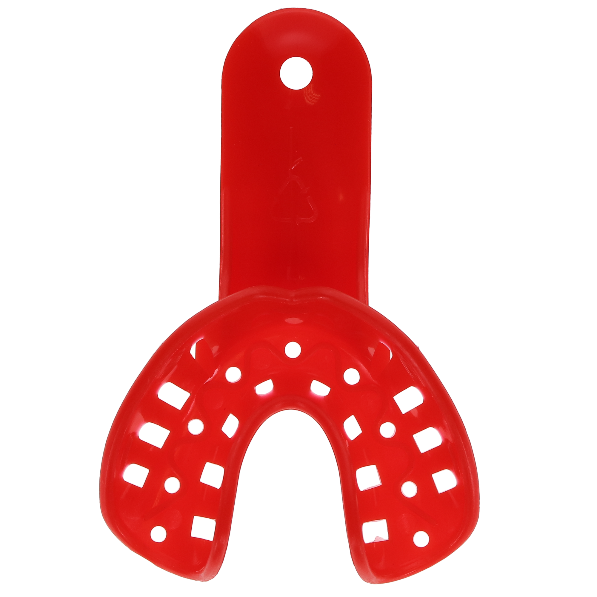 Excellent Colors Ortho Impression Trays - Perforated, # 1 Small Lower, Child, Red, 25/Pk, ITO-1L