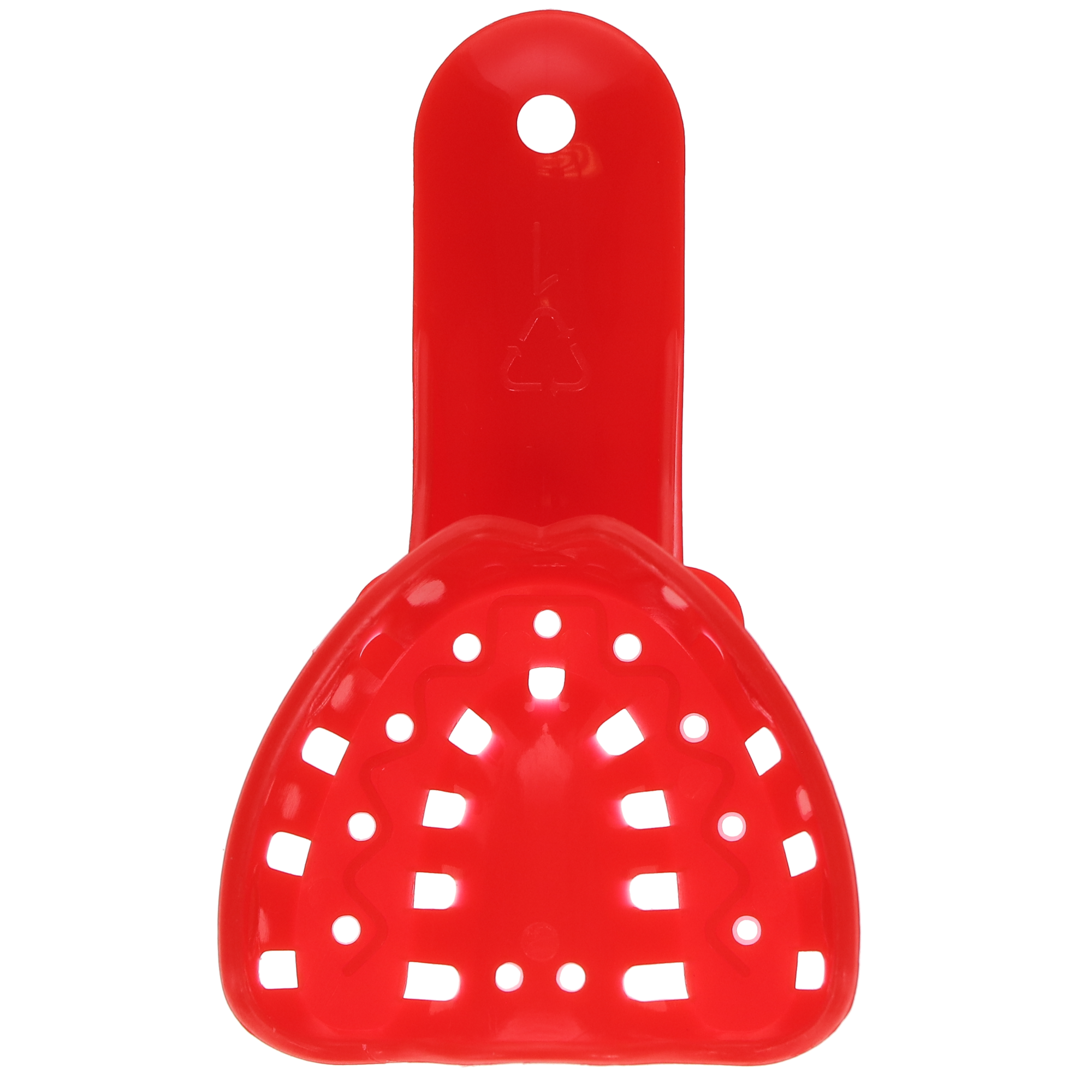 Excellent Colors Ortho Impression Trays - Perforated, # 1 Small Upper, Child, Red, 25/Pk, ITO-1U