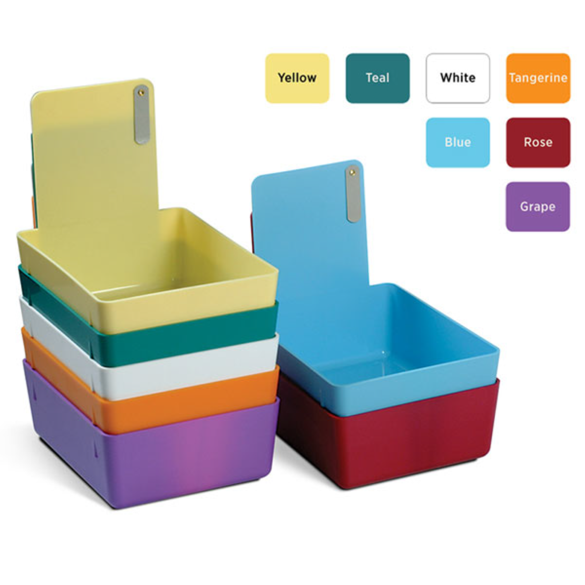 Plastic Lab Pan with Metal Clip, Neon Blue, 1/Pk, 207MLP-2N