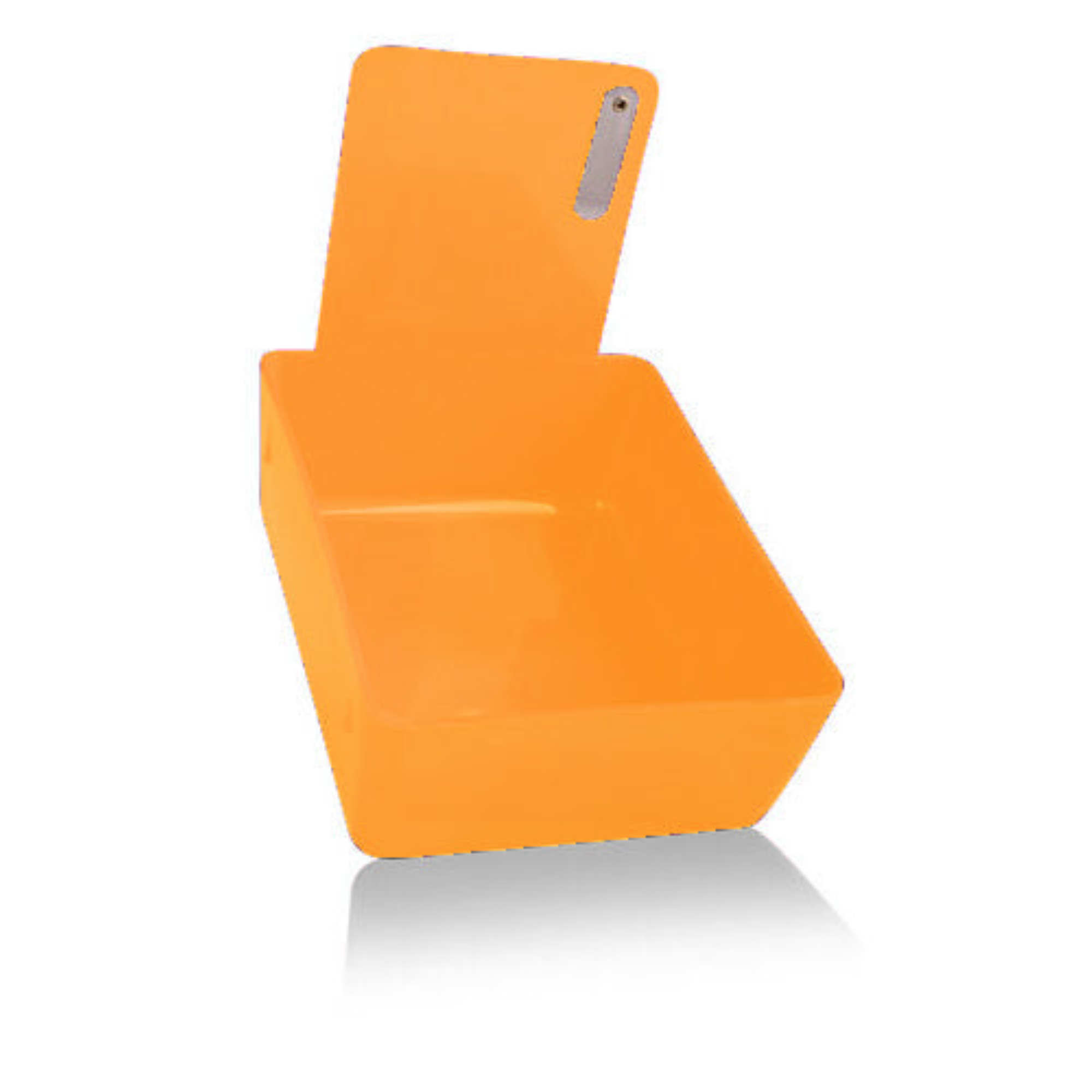 Plastic Lab Pan with Metal Clip, Tangerine, 1/Pk, 207MLP-12