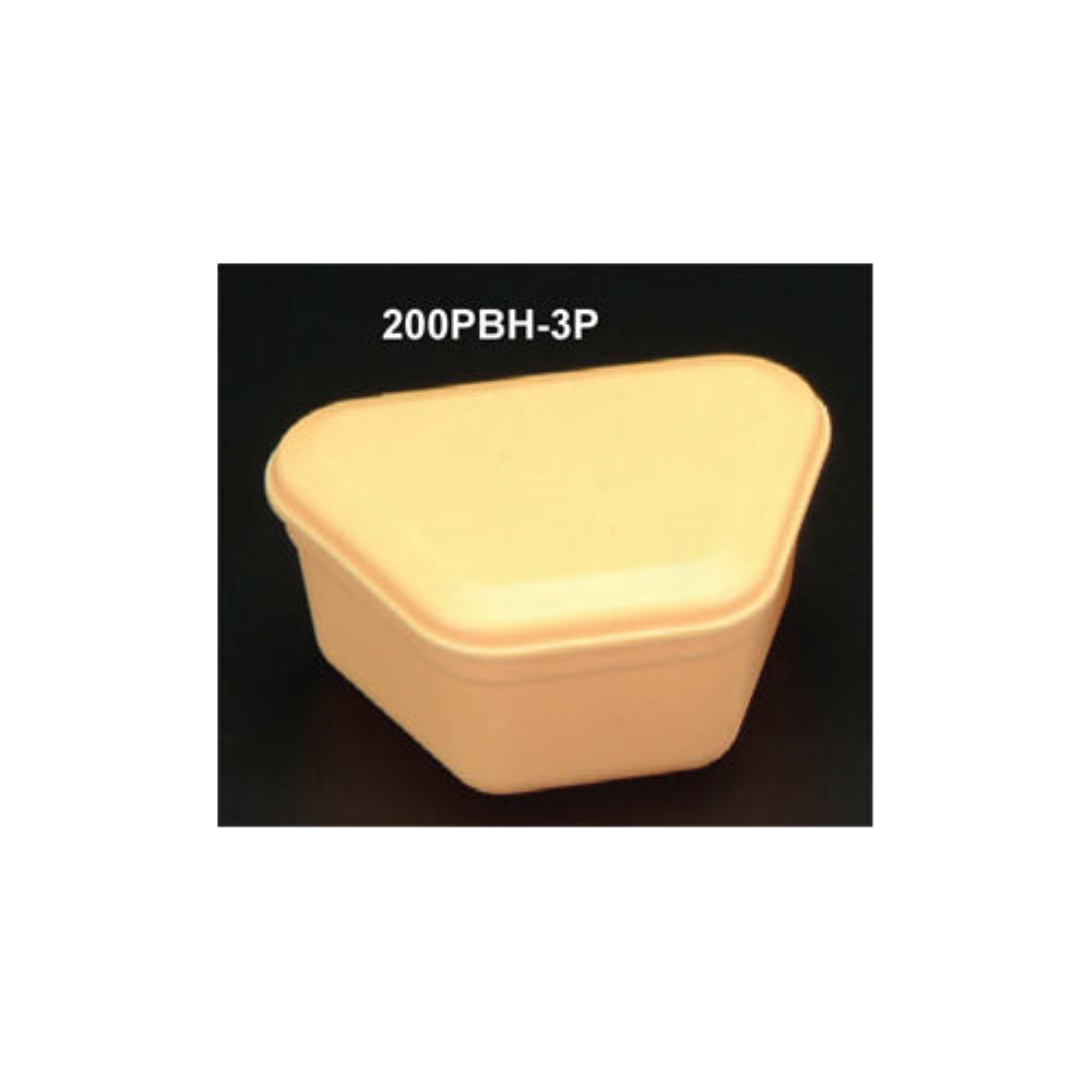 Plasdent - ProBath Denture Boxes, Color: Yellow Eclipse, Heavy Gauge, Soft Plastic, 2