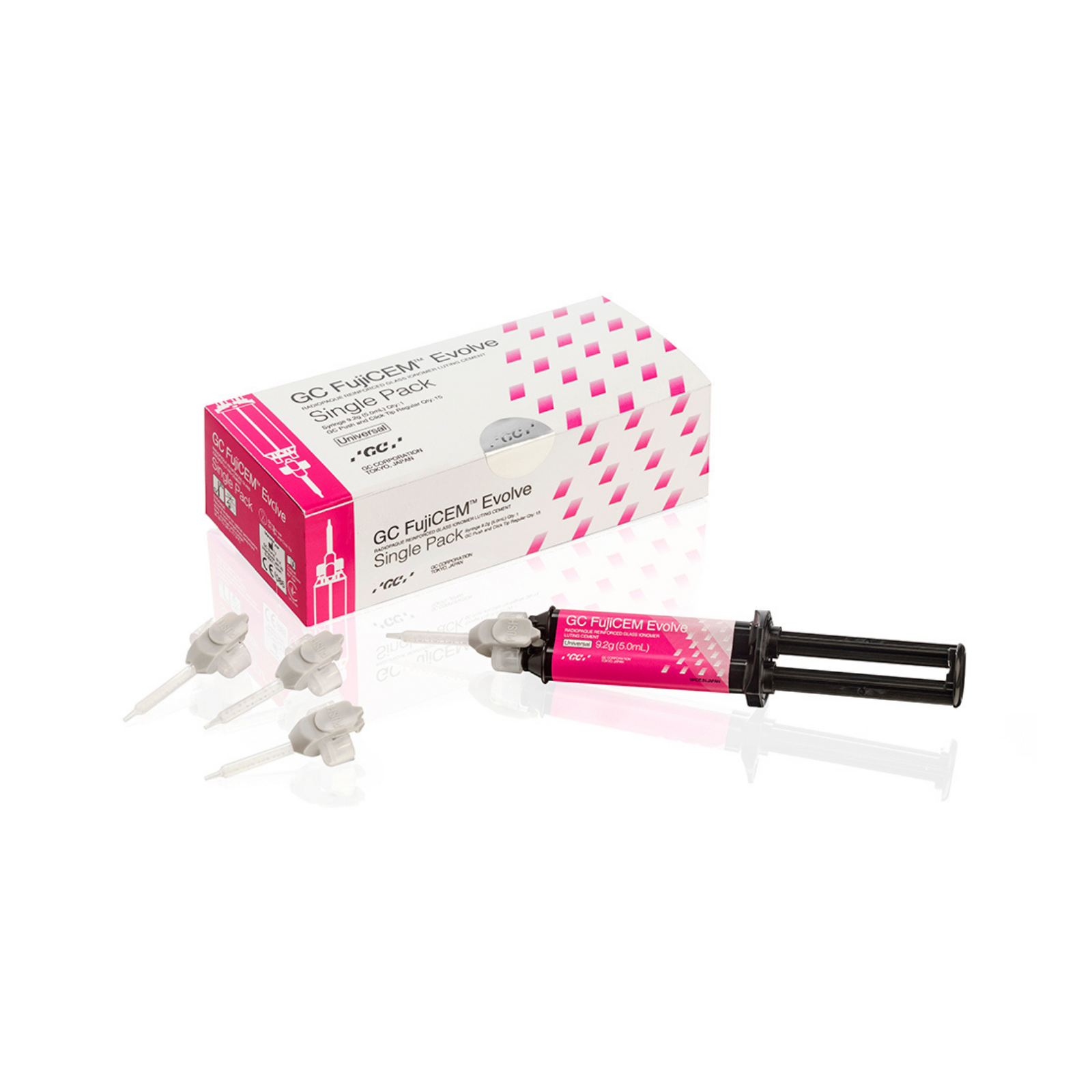 FujiCEM Evolve Push and Click Regular Tips, 15/Pk