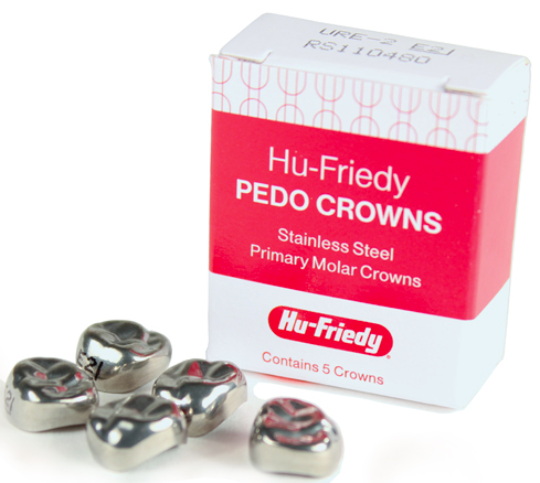 SS Crowns Upper Right Primary 2nd #4 5/Pk, SSC-URE4