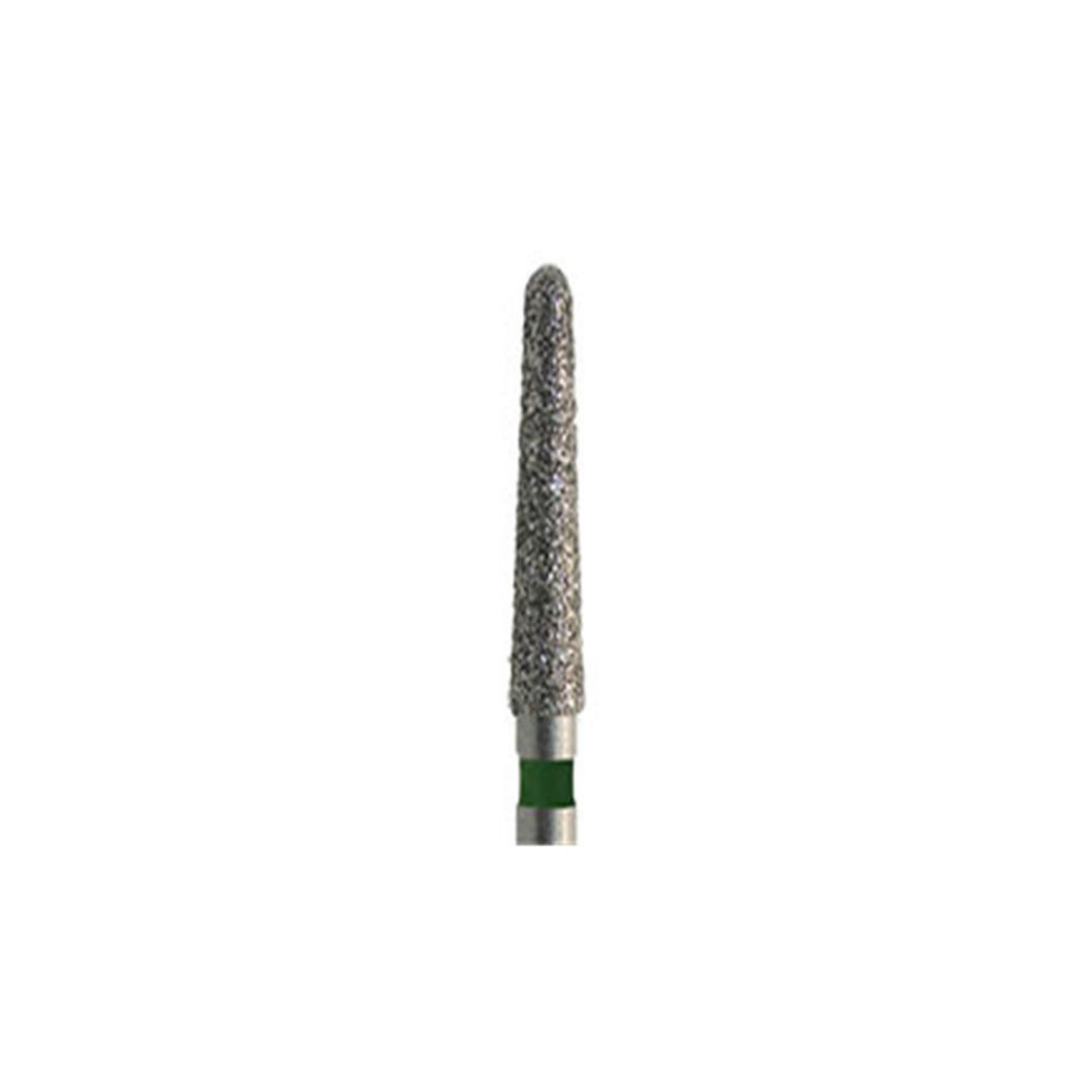 Meisinger Diamond Bur, FG, Tapered Round End, # 850G, 2.1 mm, Coarse, Green, 5/Pk, 850G-021-FG