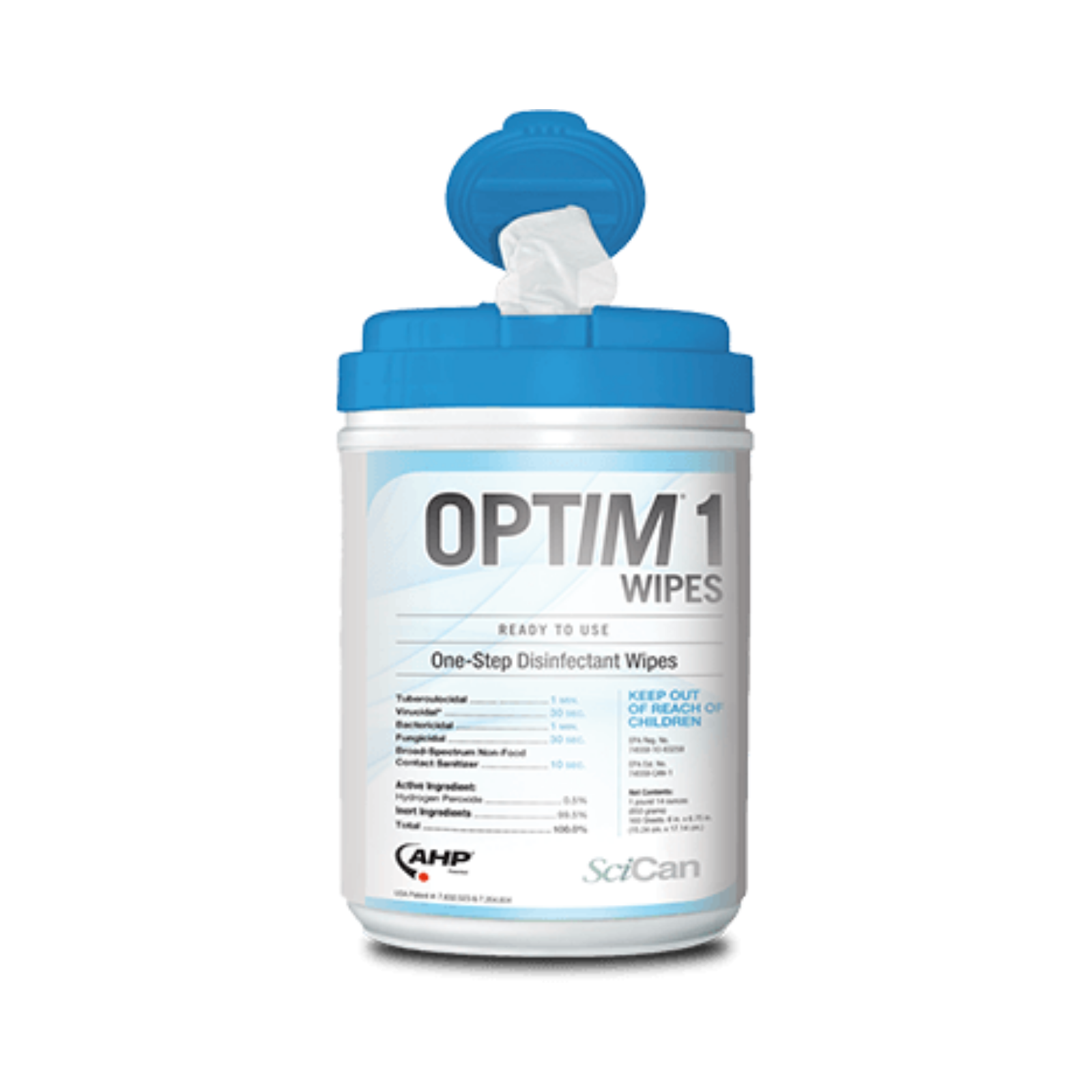 Optim 1 Pre-Saturated Wipes, RTU, 6
