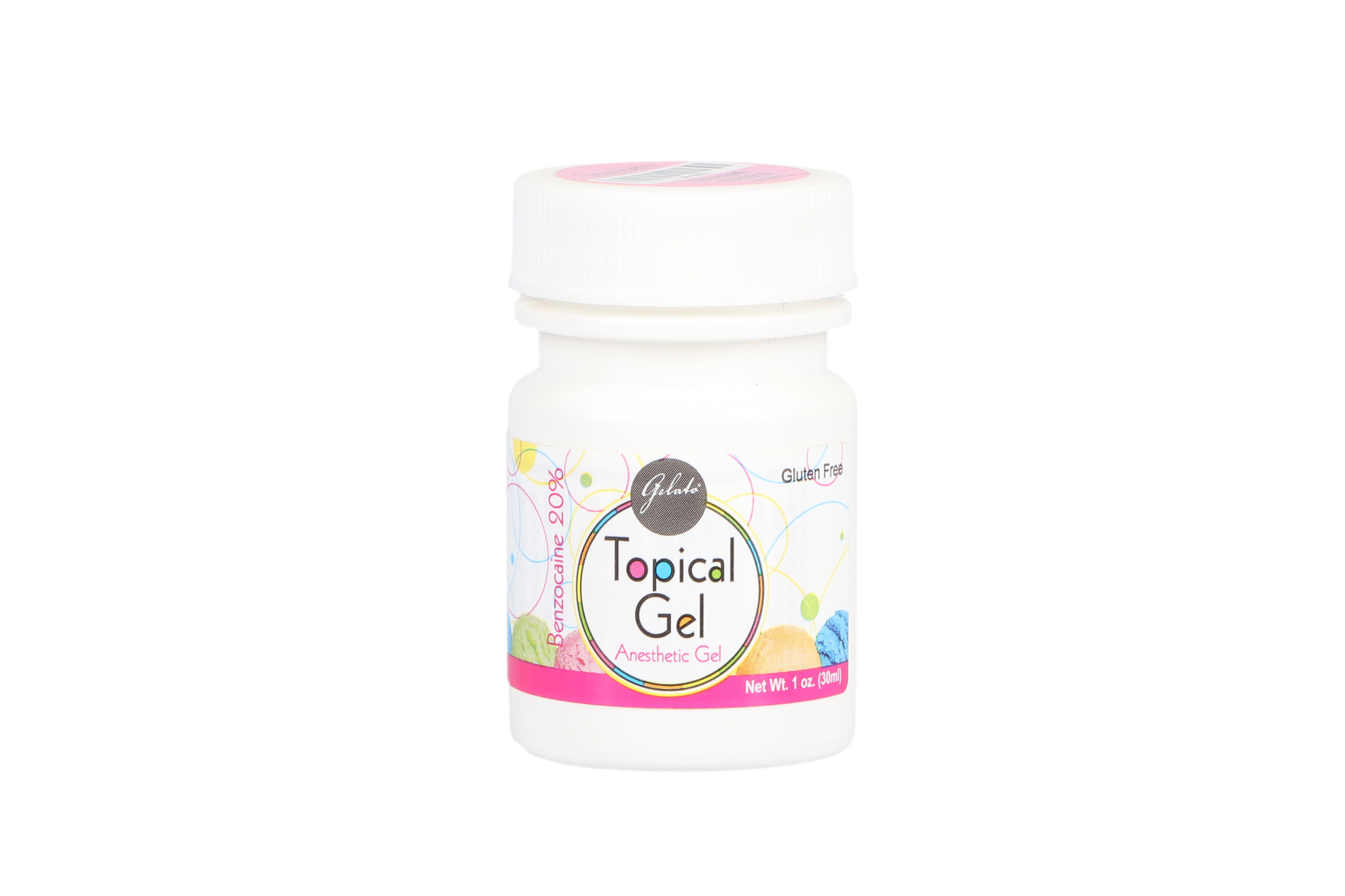 Gelato Topical Anesthetic Gel, 1 oz/Bt, Strawberry, 1/Pk