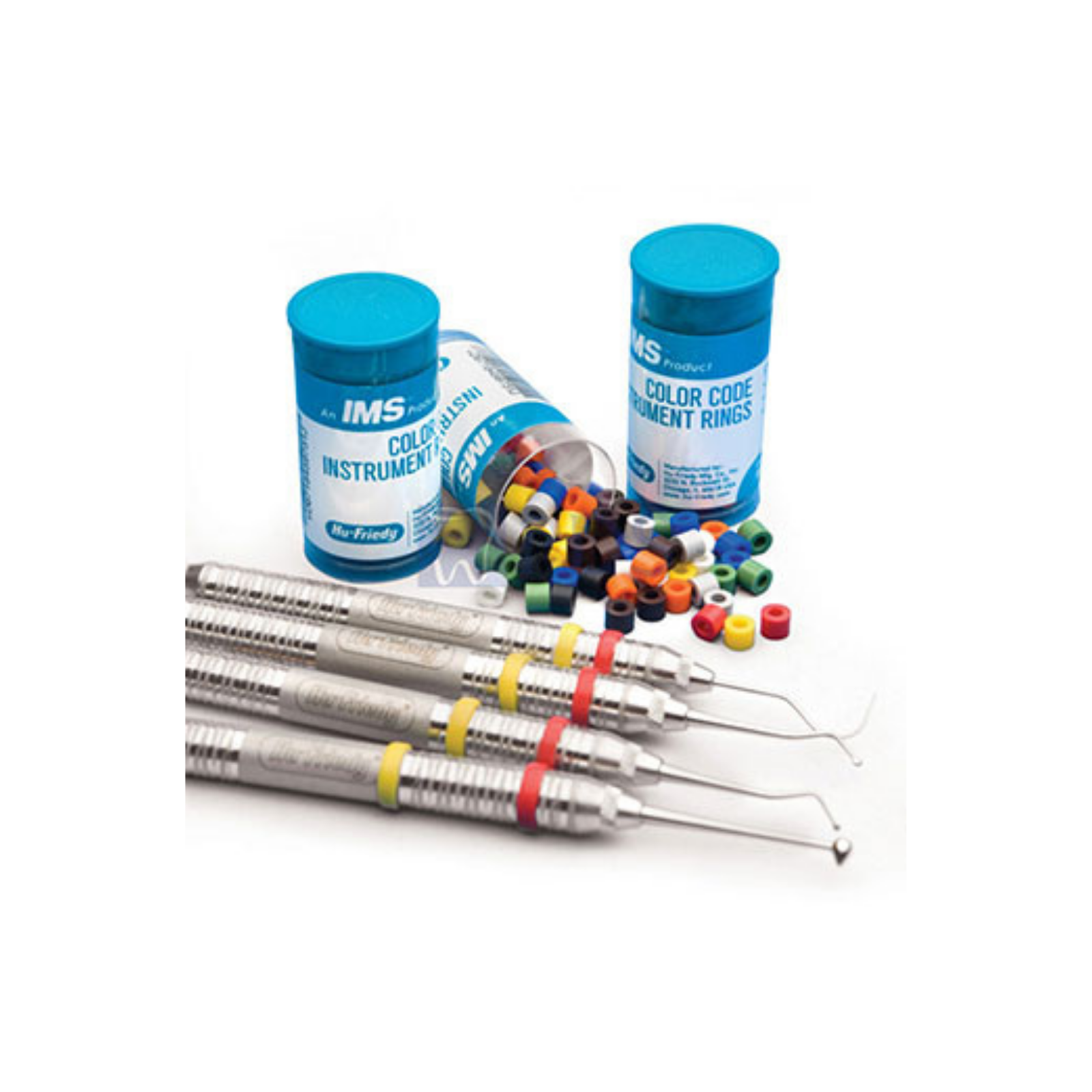 IMS Color Code Instrument Rings, Large, White, 50/Pk, IMS-1282L