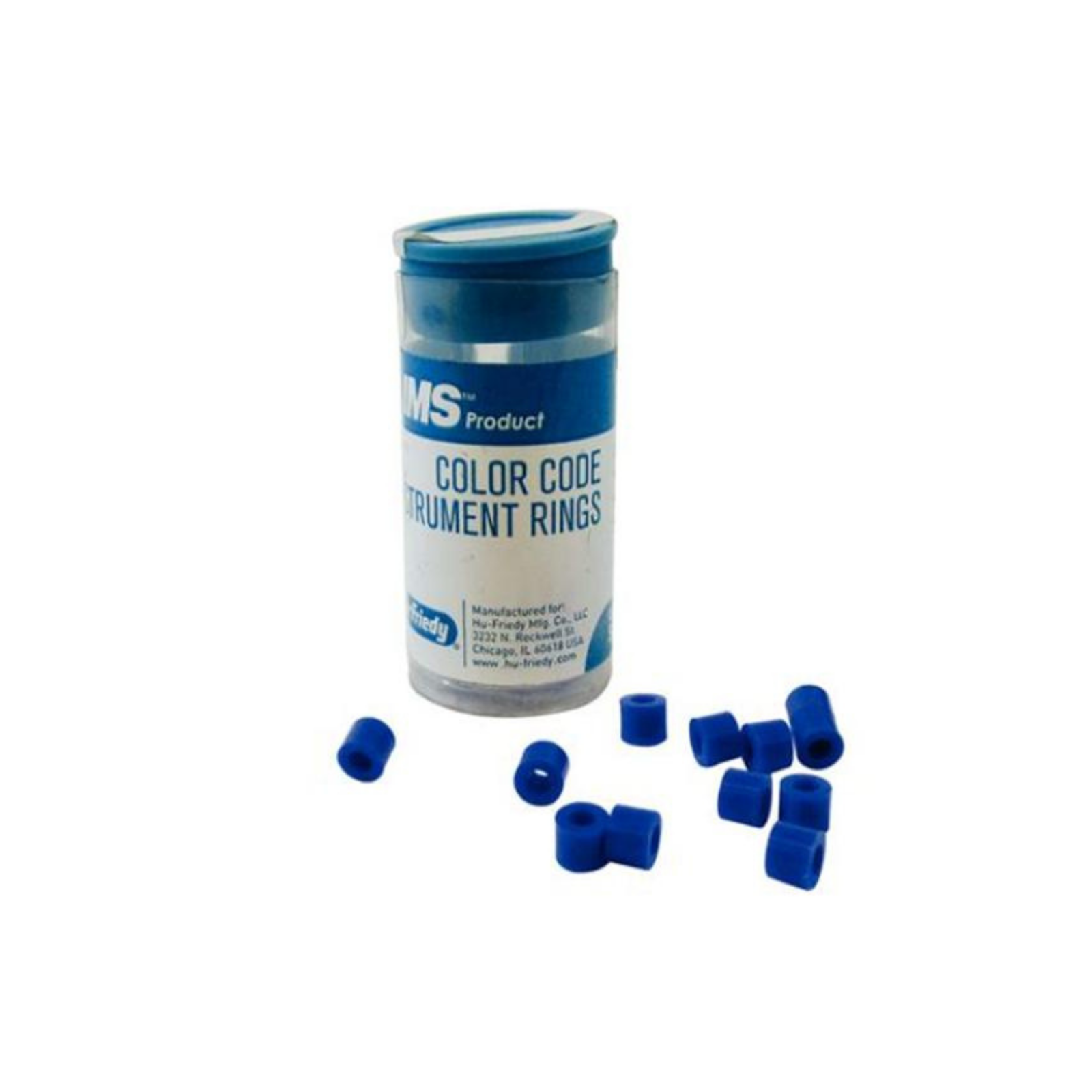 IMS Color Code Instrument Rings, Large, Blue, 50/Pk, IMS-1288L