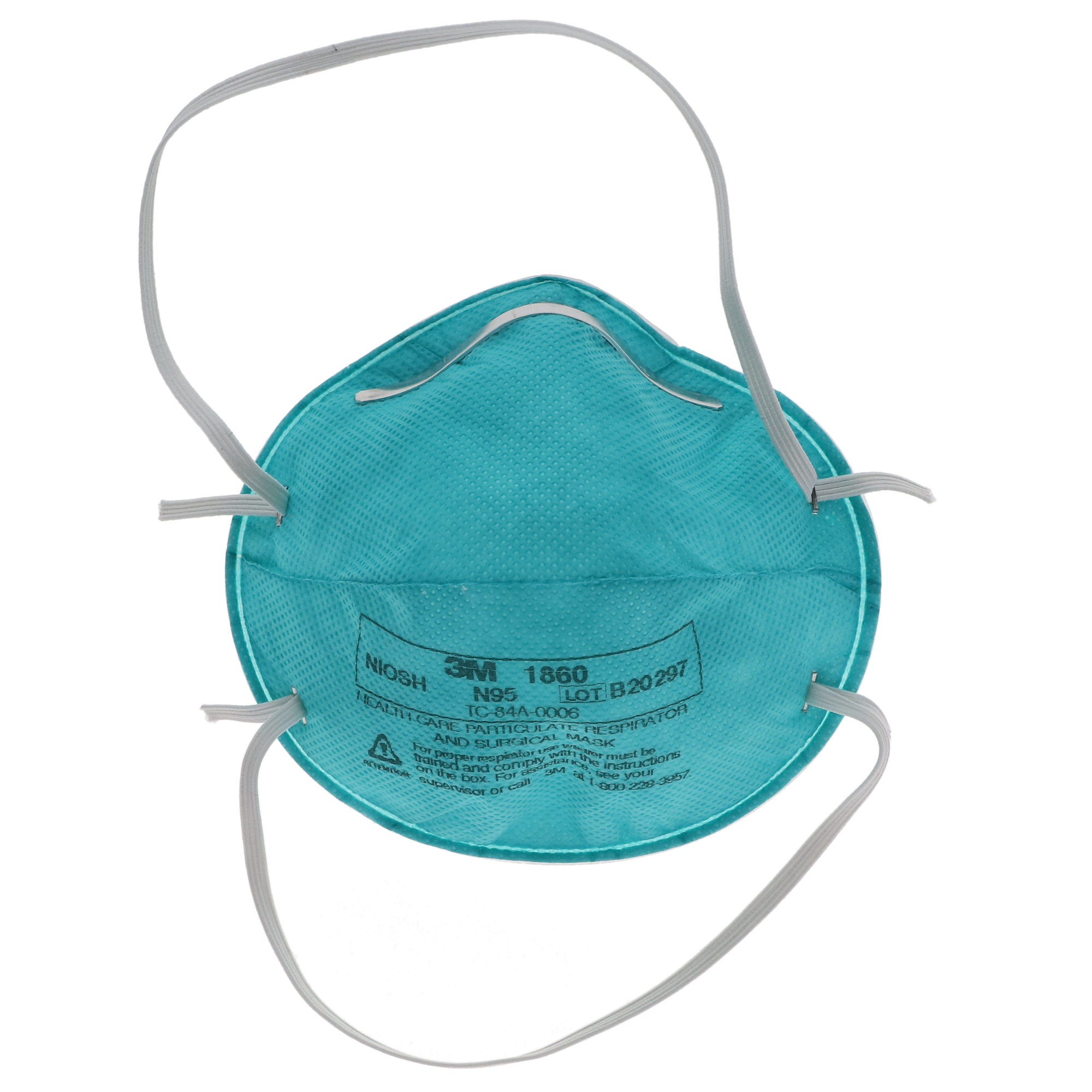 3M Particulate Respirator 1860, N95, 20/Box