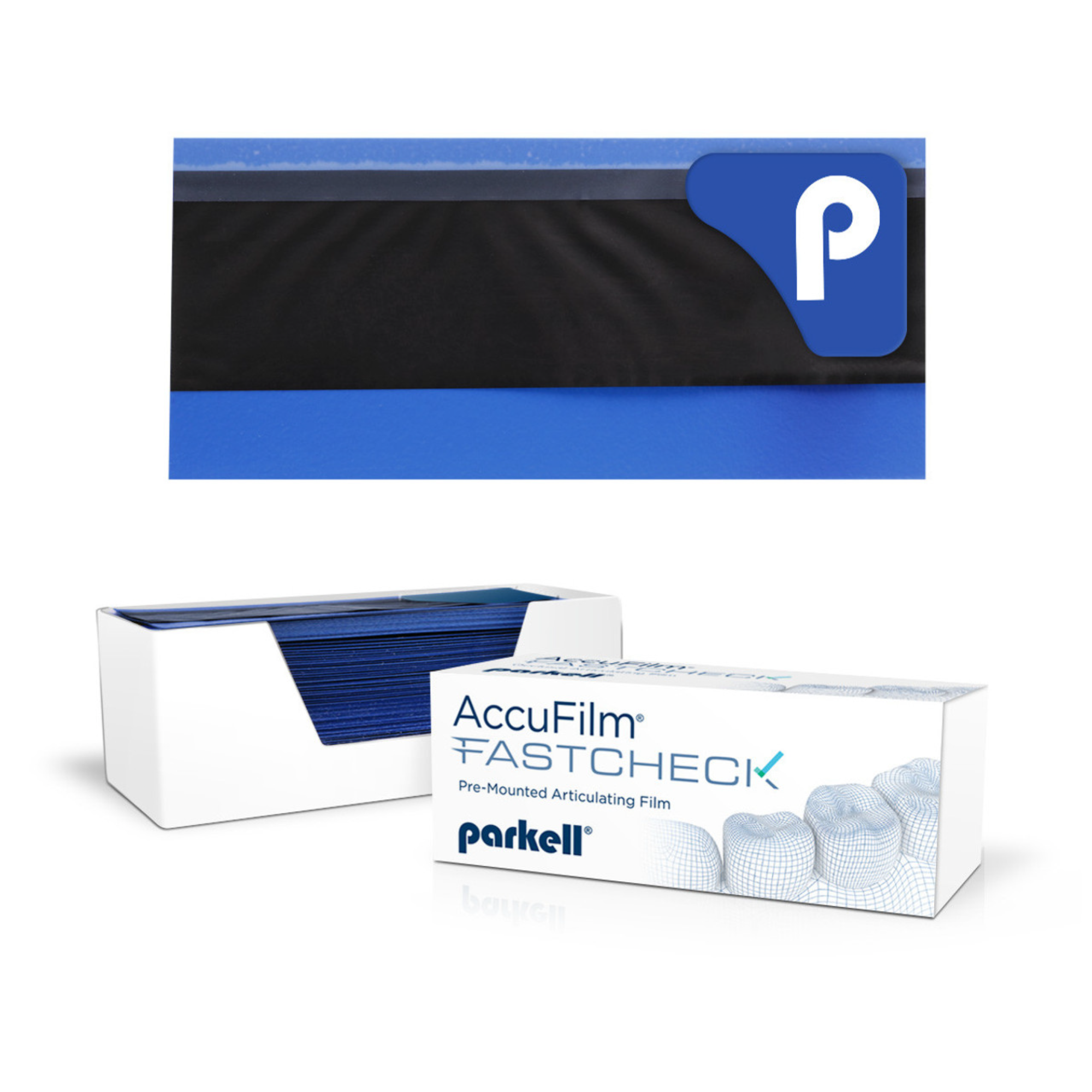 AccuFilm FastCheck Articulating Film, Double-Sided, Blue/Blue, 100/Pk, S054