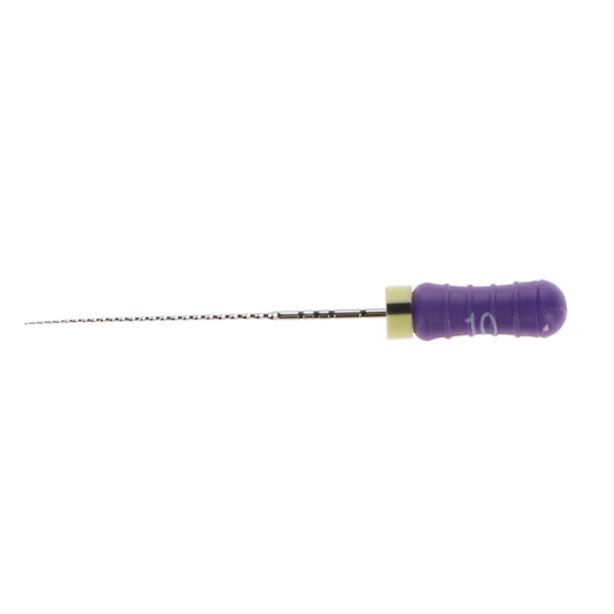 Ready-Steel C+ Stainless Steel Hand File, Sterile, 25 mm, # 10, Purple, 6/Pk, A012X02501004