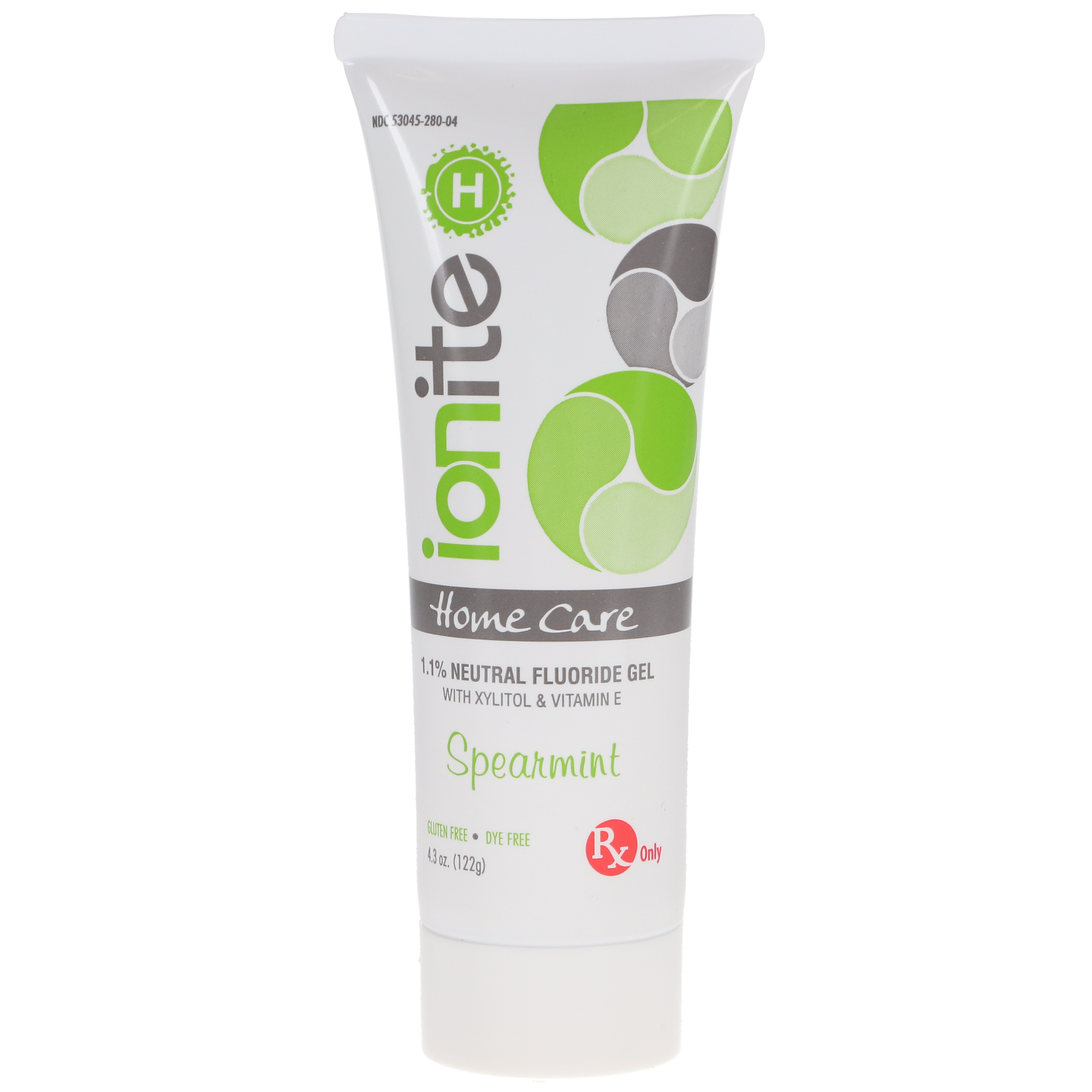 Ionite-H Home care toothpaste - Spearmint, 4.3 oz. tube. Prescription strength - 56-00140