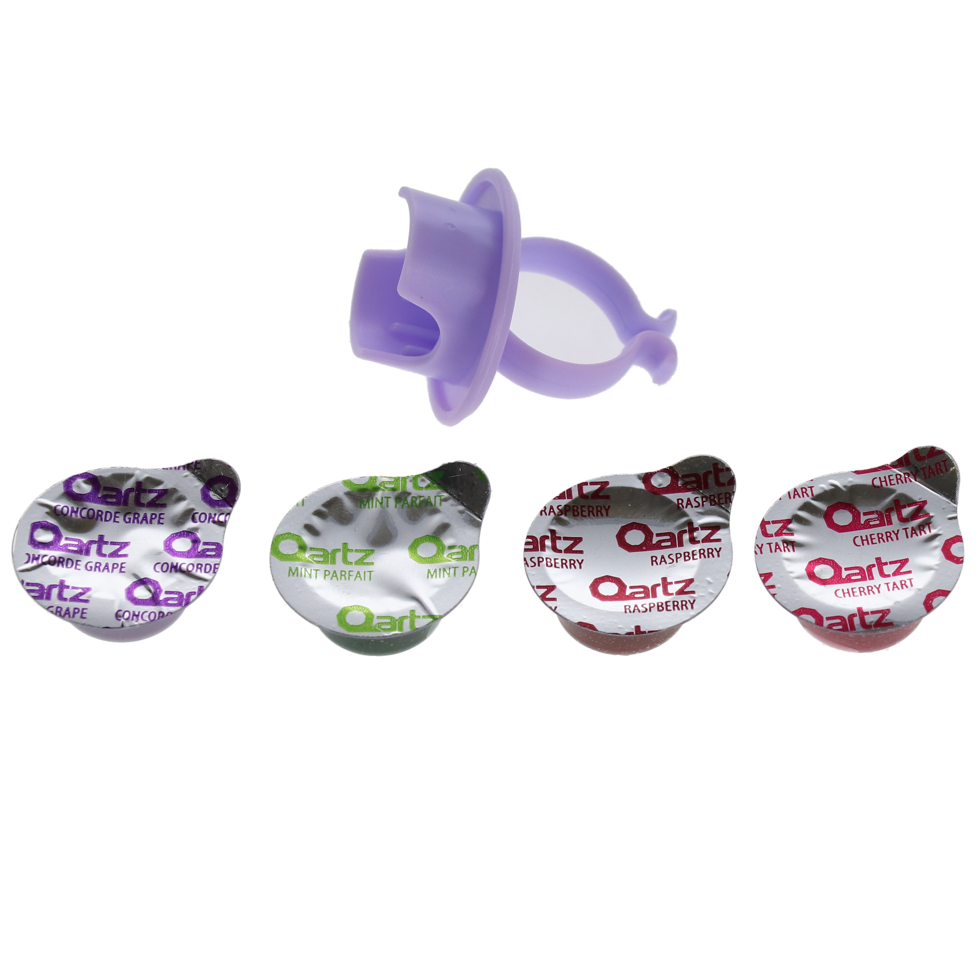 Qartz Prophy Paste Cups, 1.23% Fluoride Ion, Medium, Assorted, 200/Box, 58-00224