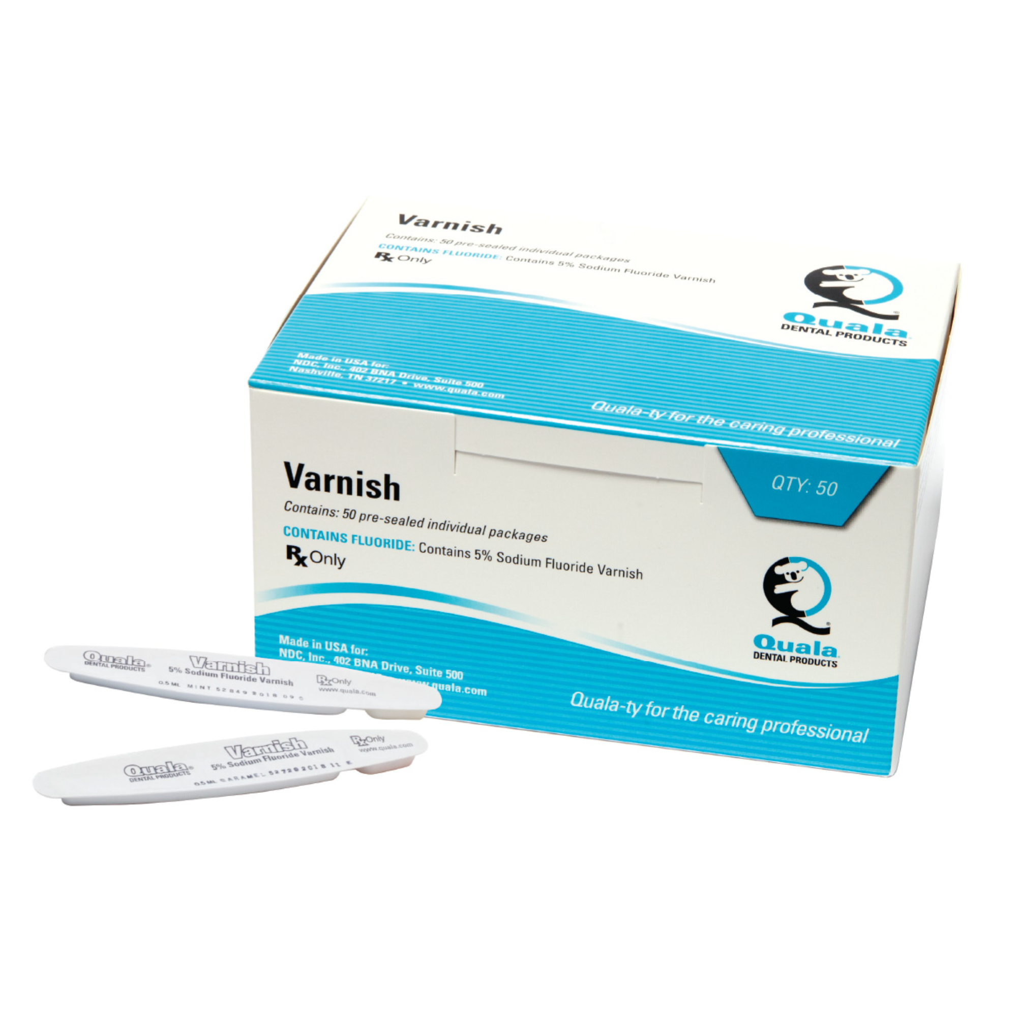 5% Sodium Fluoride Varnish, 0.5 ml, Mint, clear, 50/box