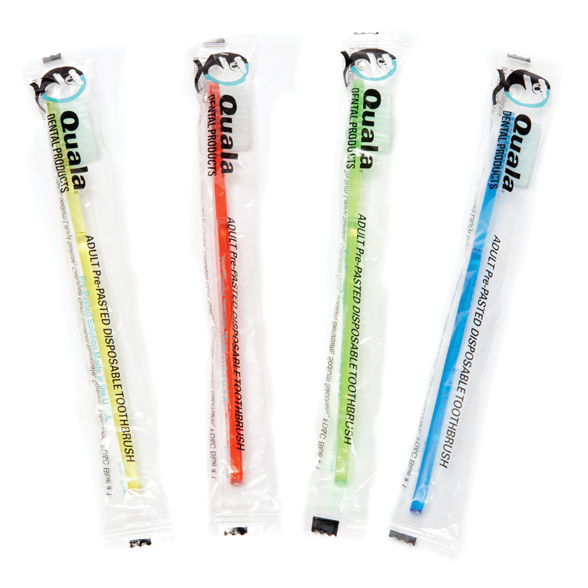 Pre-Pasted Disposable Toothbrush, 39 Tuft, Assorted Colors, 144/Cs