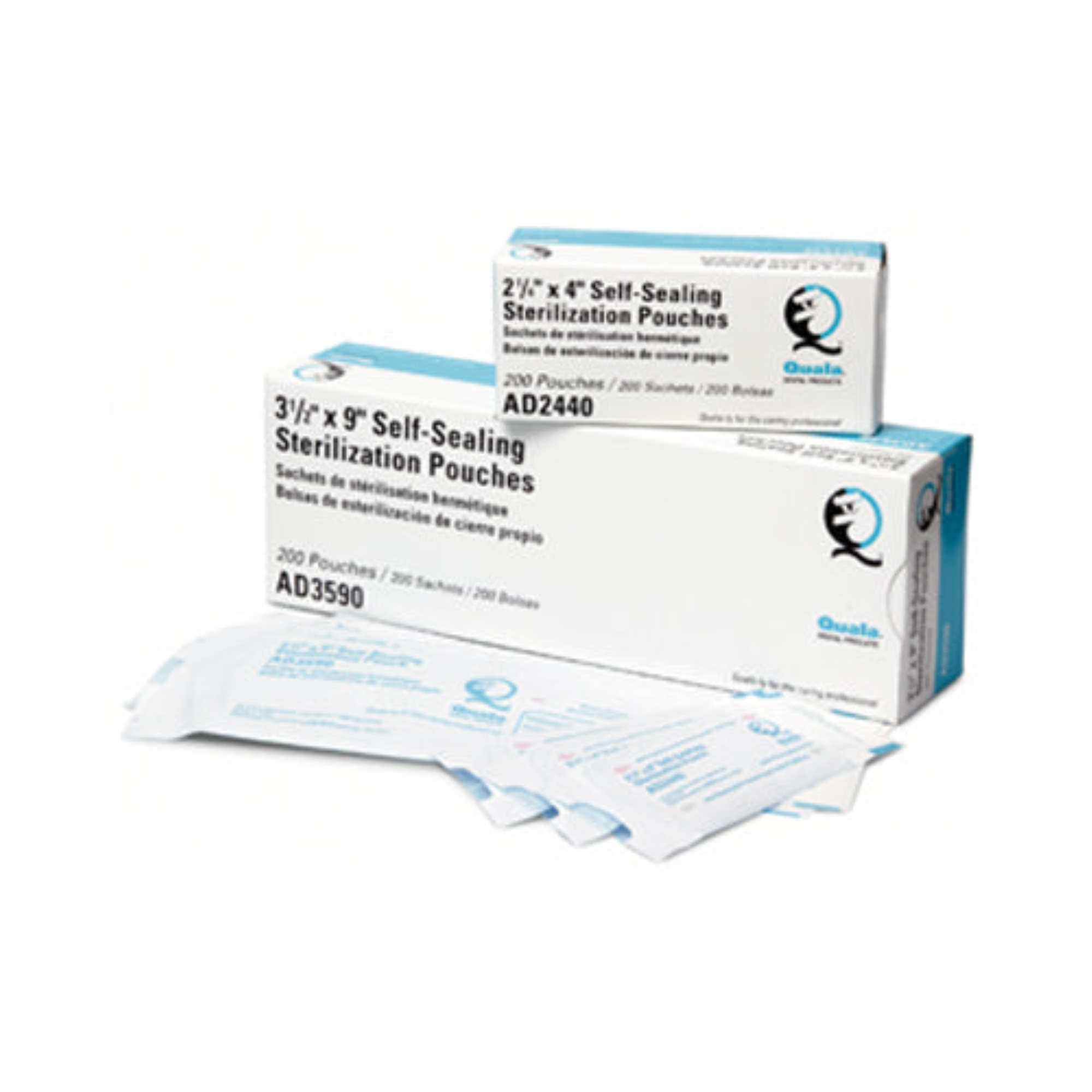 Sterilization Pouches 3 1/2? x 9? Bulk 500/Pk