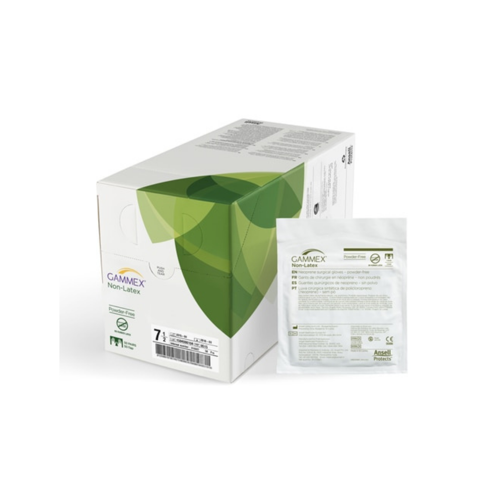 Gammex Sterile Neoprene Surgical Gloves Size 7.0 50 pr/Bx 4/Cs