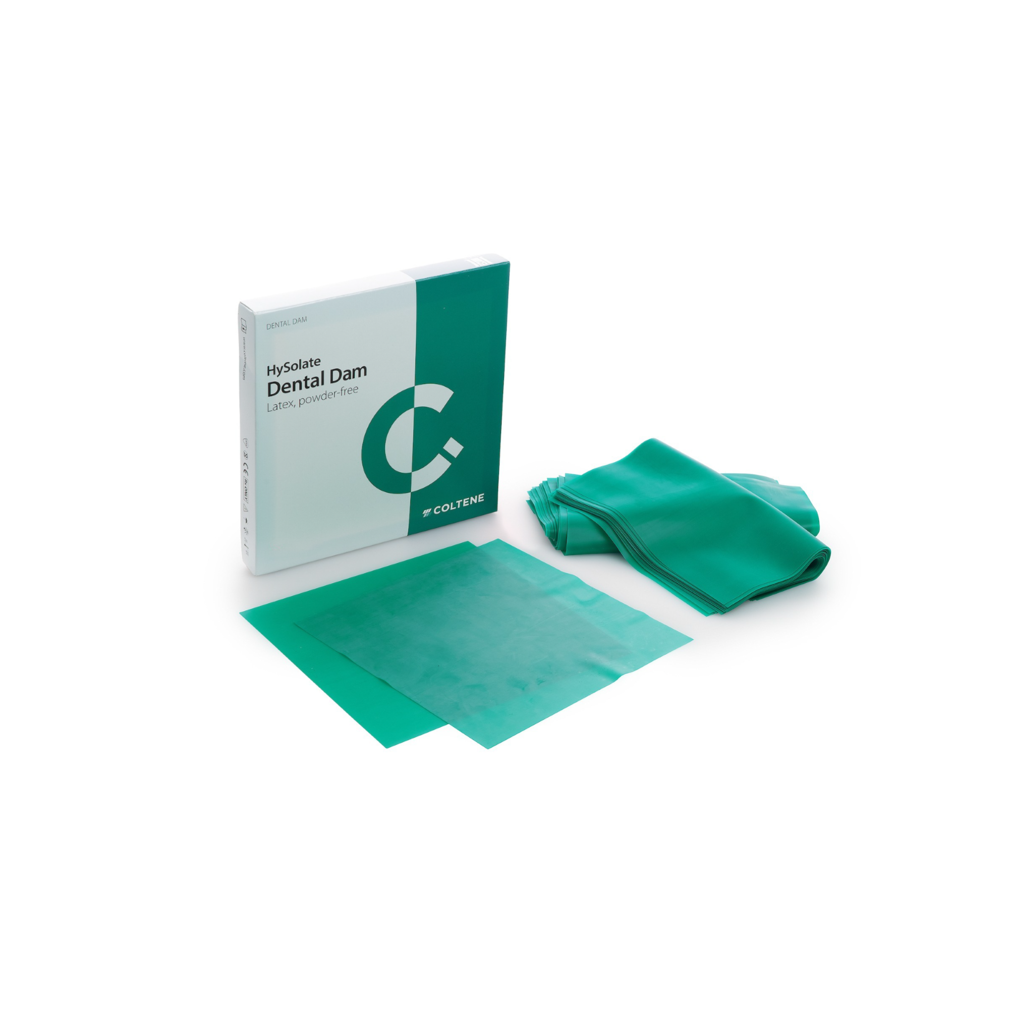 HySolate Latex Dental Dam 6x6 Green Medium 36/Pk