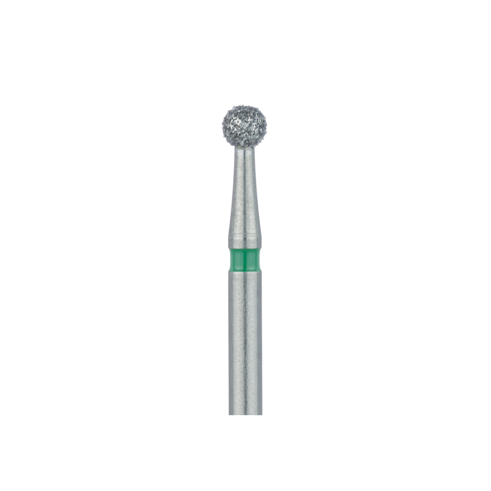 Meisinger Multi-Use Diamond Burs, FG, Round, # 801G, 2.1 mm, Coarse, Green, 5/Pk, 801G-021-FG
