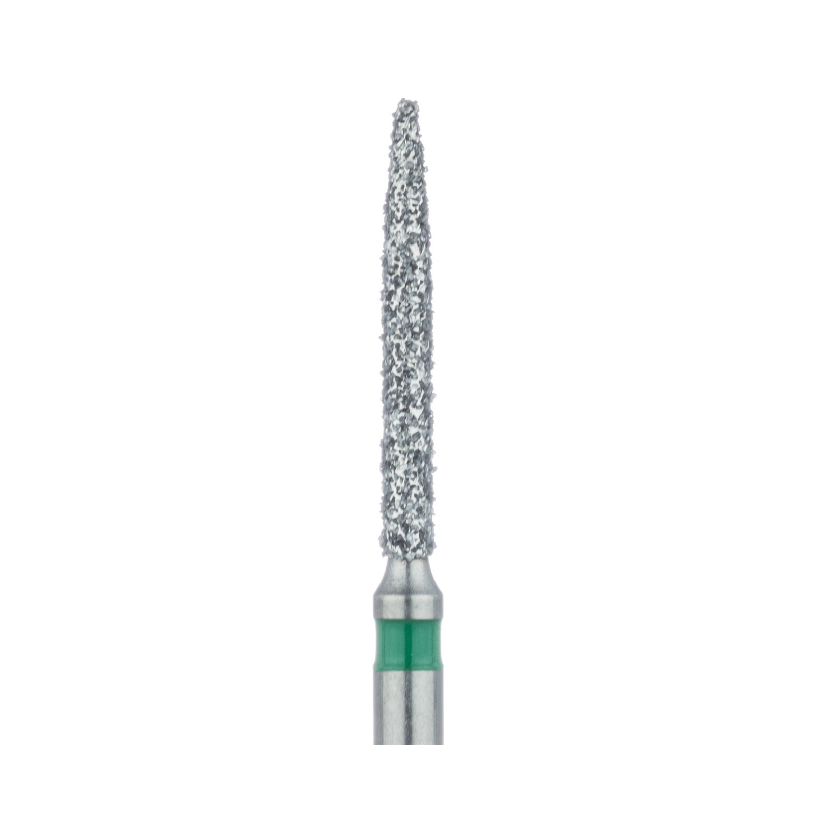 Meisinger Multi-Use Diamond Burs, FG, Long Flame, # 863G, 1.2 mm, Coarse, Green, 5/Pk, 863G-012-FG
