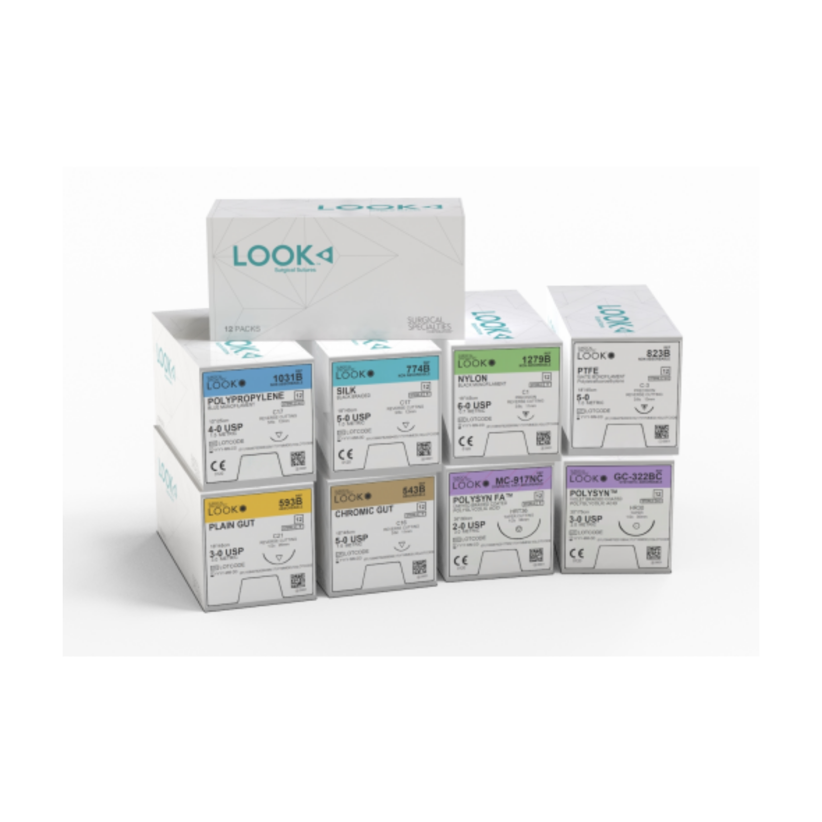 PTFE Suture with C6 Needle (RC), Undyed Monofilament, 18