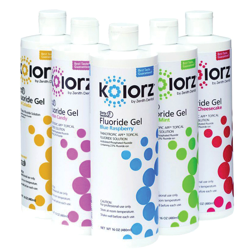 Kolorz Fluoride Gel Blue Raspberry 16oz