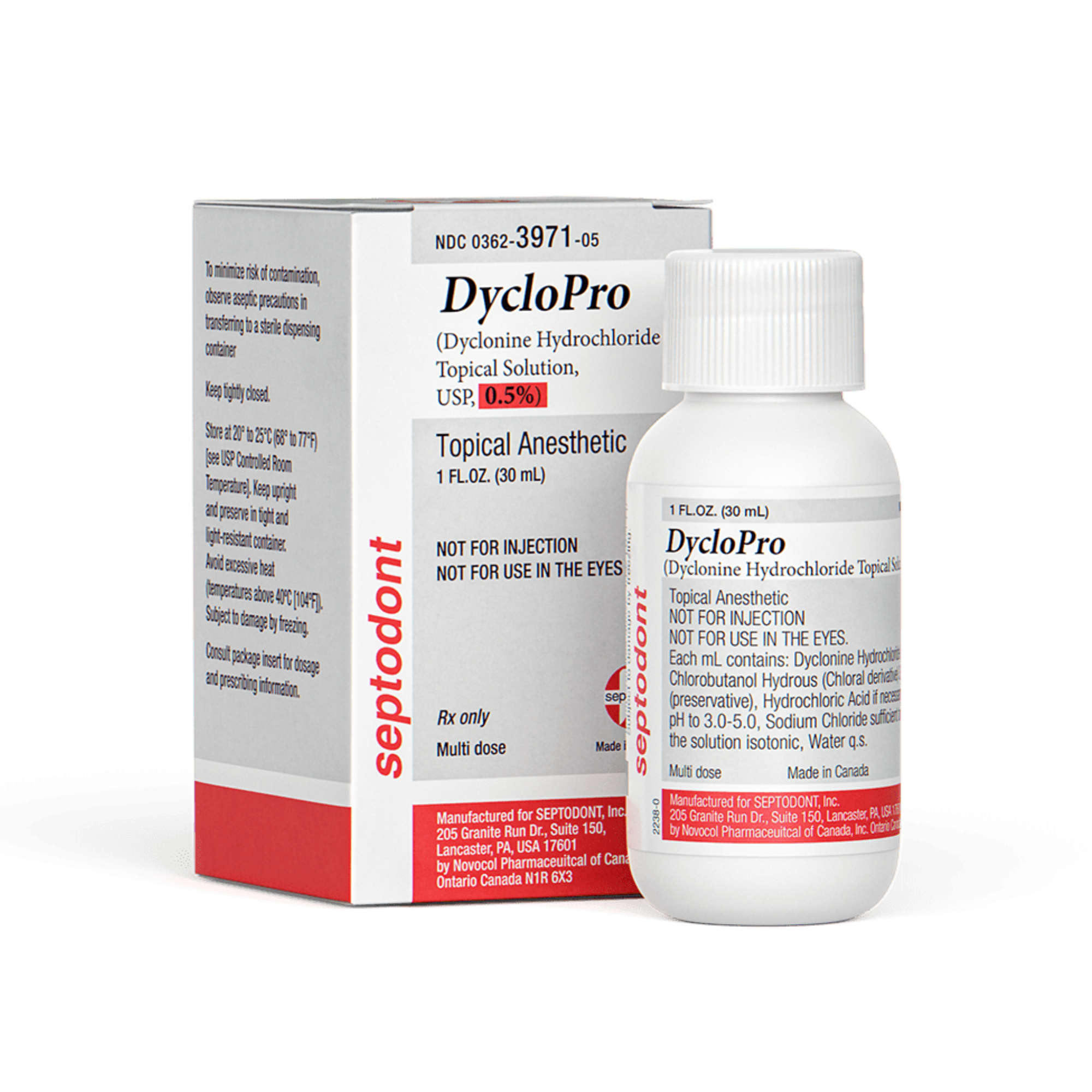 DycloPro Dyclonine Hydrochloride Topical Anesthetic Solution, USP, 0.5%, 1 oz, 1/Pk