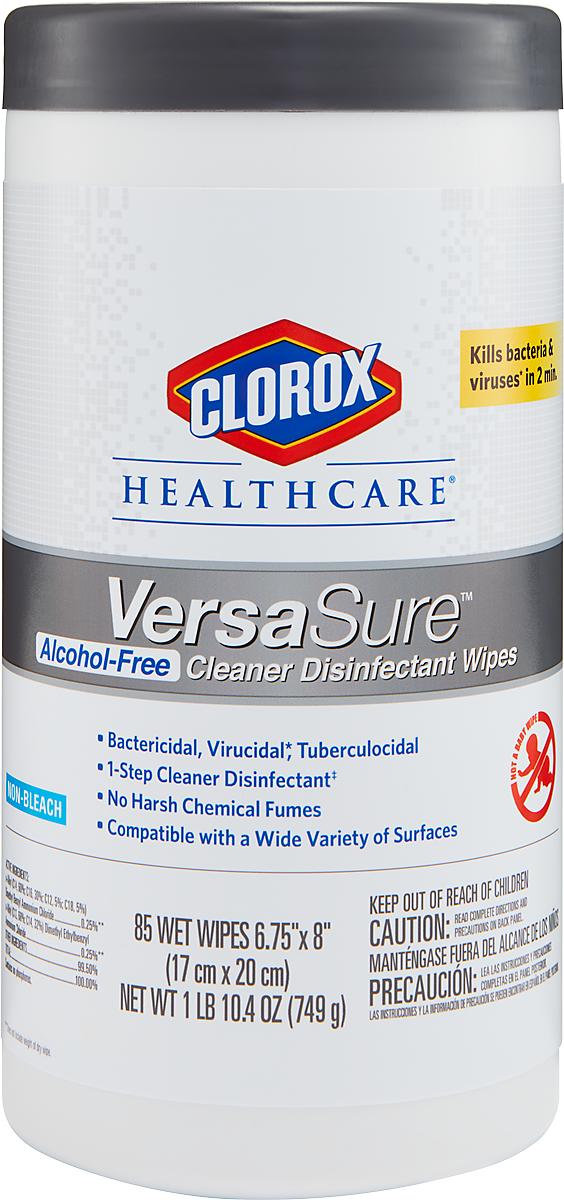 Clorox VersaSure AF Wipes 85/Can