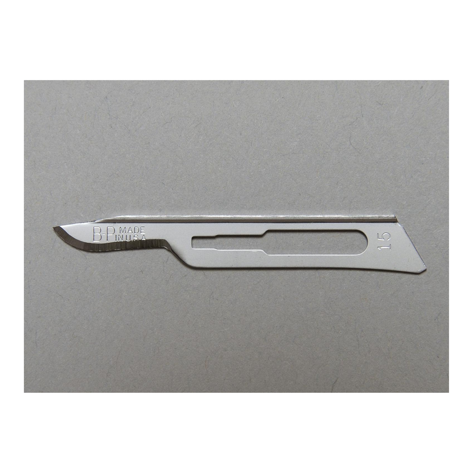 Bard-Parker Carbon Steel Blades Rib-Back Sterile #15 50/Bx, 371115