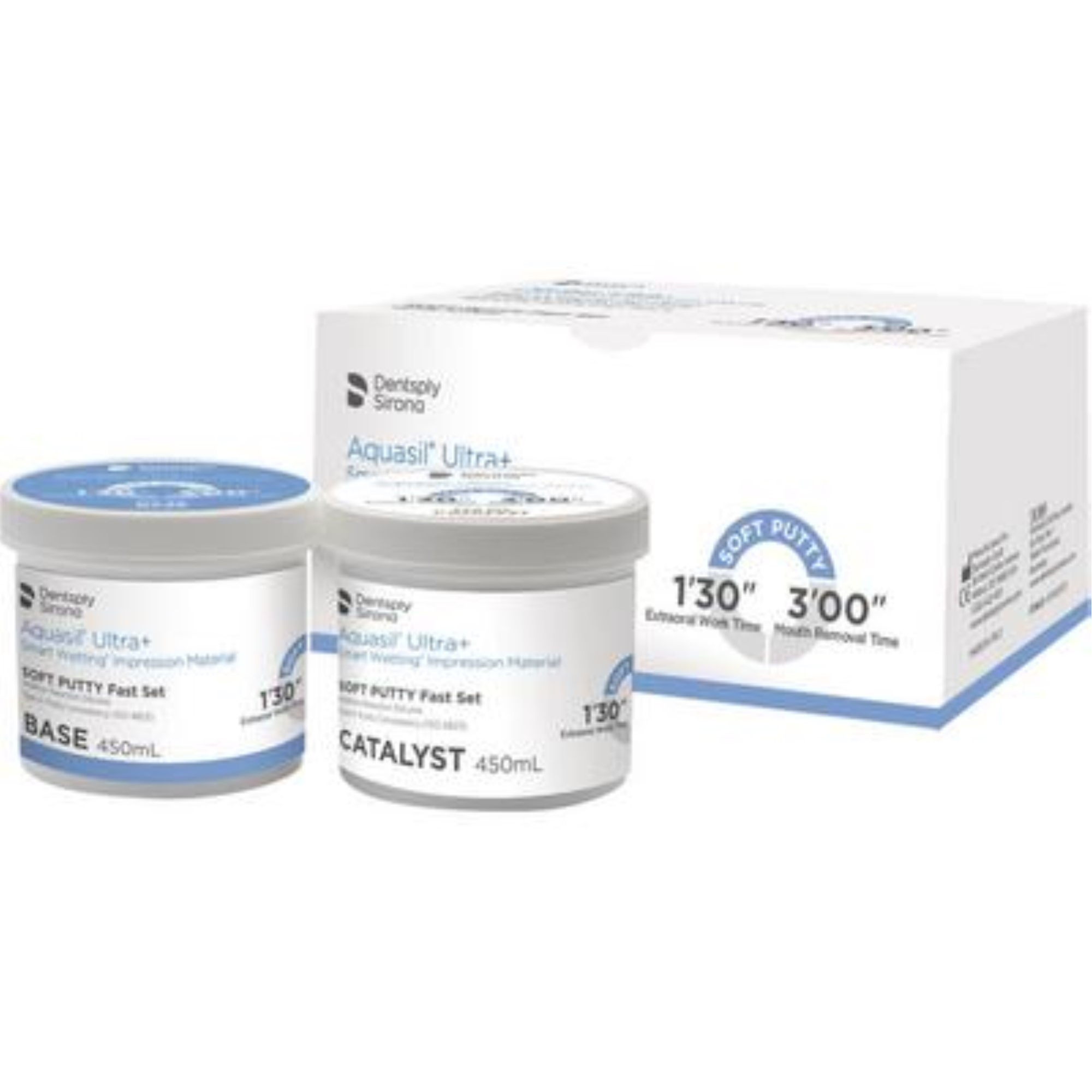 Aquasil Ultra+ Soft Putty Fast Set 2x450mL