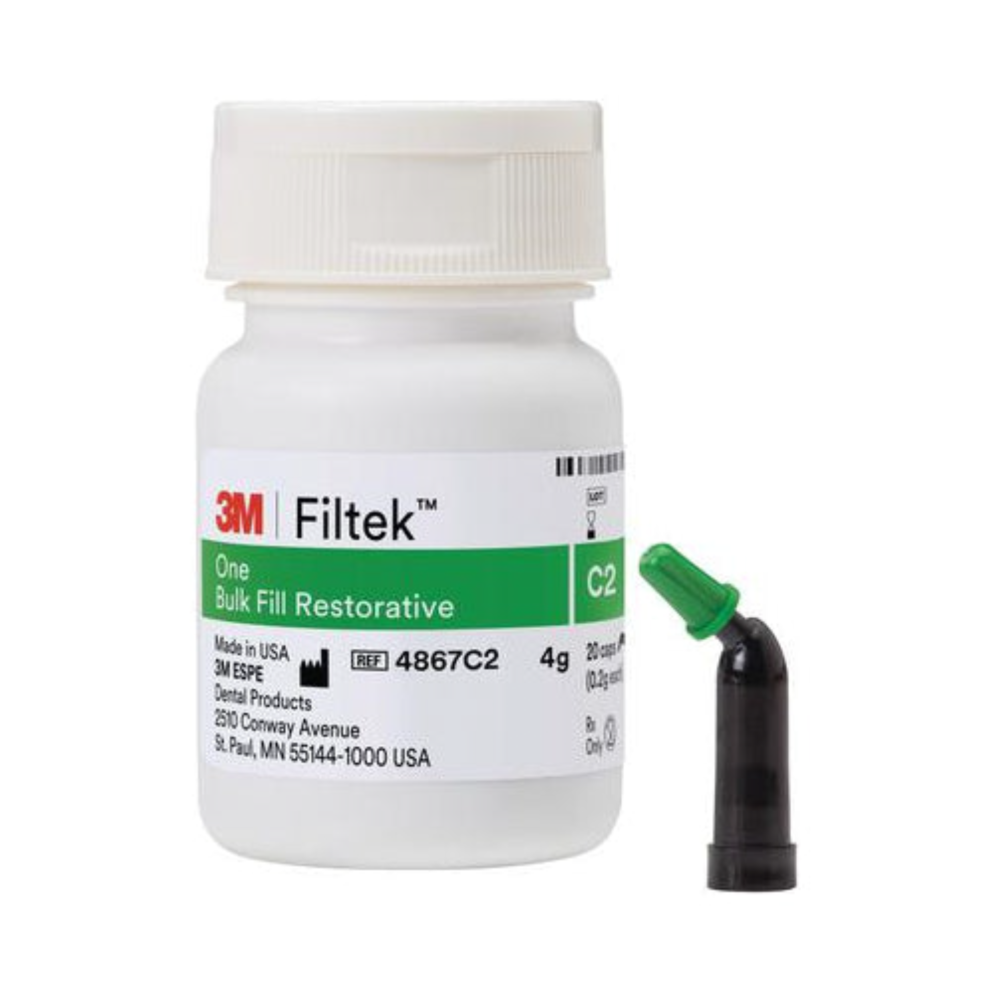 Filtek One Bulk Fill, Capsule Refill, 0.2 g, C2, 20/Pk, 4867C2