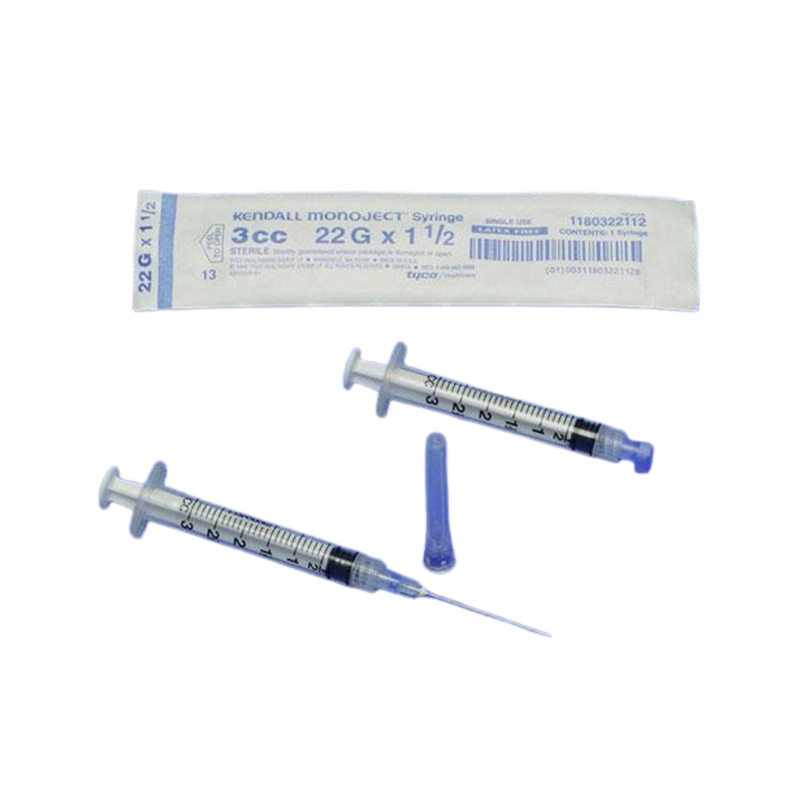 MonoJect Softpack Syringes 3mL 23g x 1