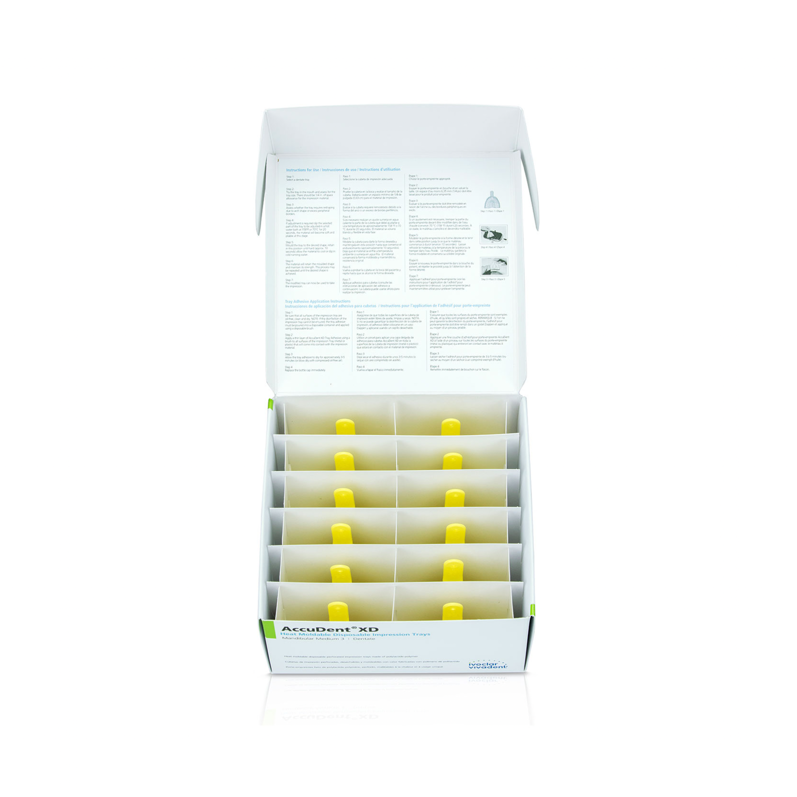 AccuDent XD Dentate Trays #4 12/Pk, 673707