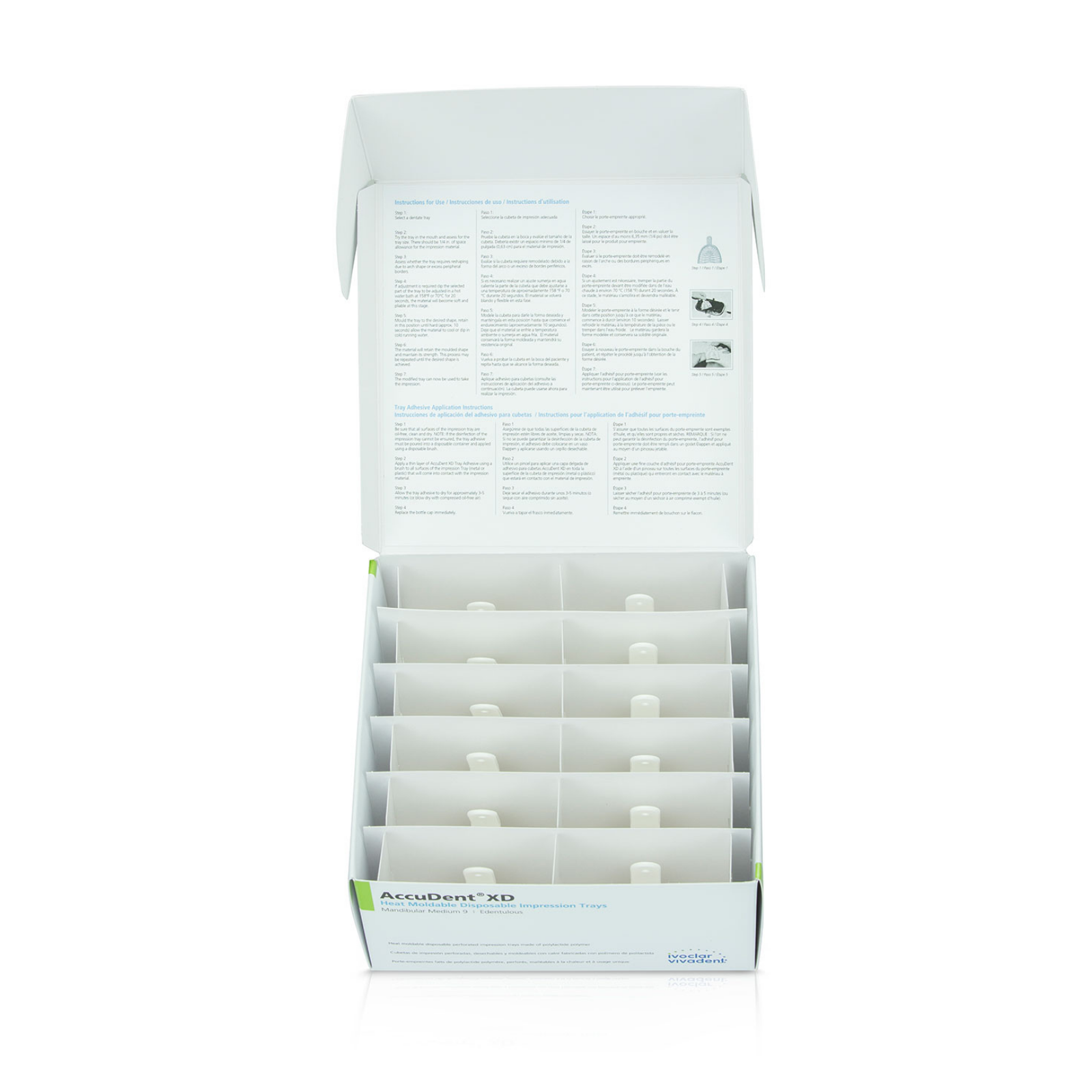 AccuDent XD Edentulous Trays #8 12/Pk, 673711