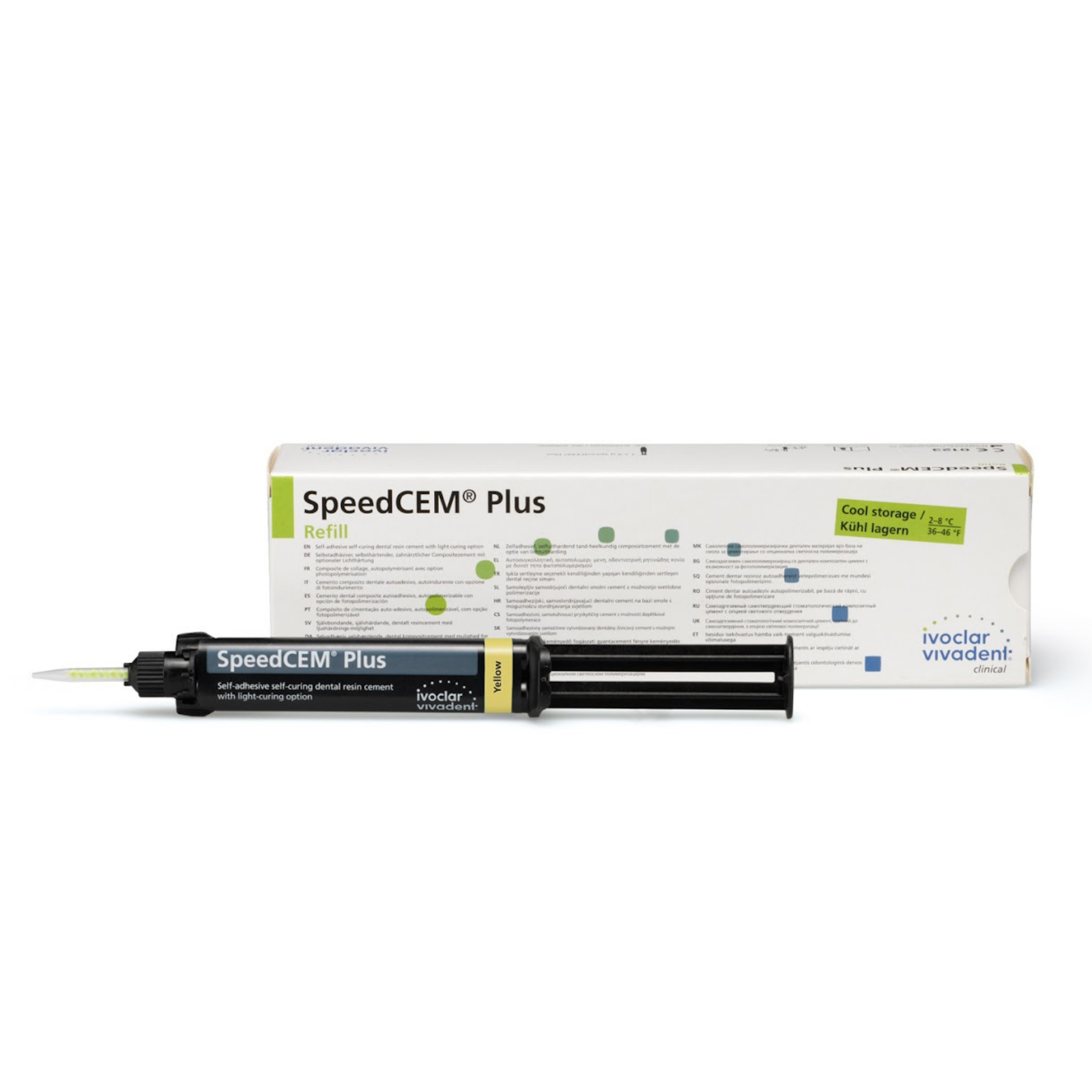 SpeedCEM Plus Resin Cement Refill, 9 g, Yellow, 1/Pk, 681710