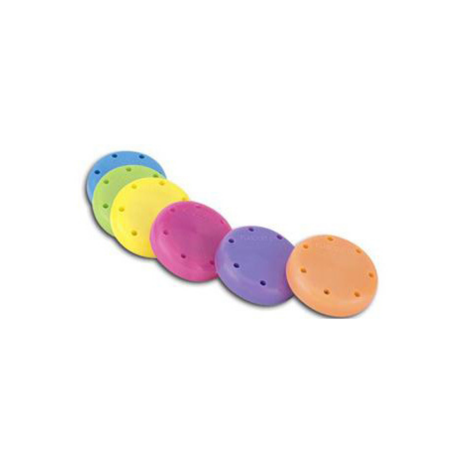 Magnetic Bur Block, Silicone, 7-Hole, Small Round, Neon Purple, 1/Pk, 400BS2-10N